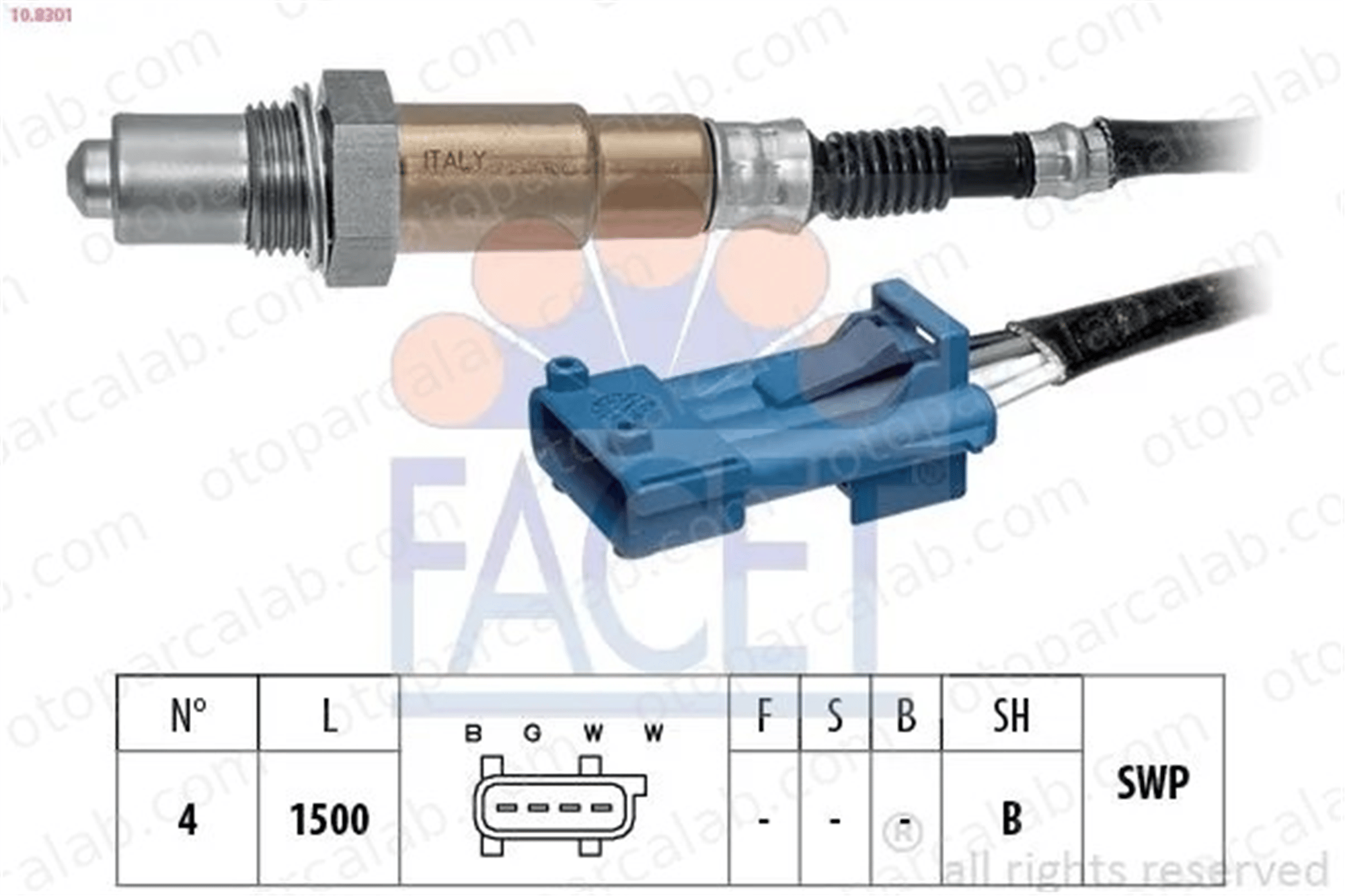 PSA ORJINAL 1628.PL Oksijen (Lambda) Sensörü PEUGEOT 206 Hatchback 406 1628PL 46760863