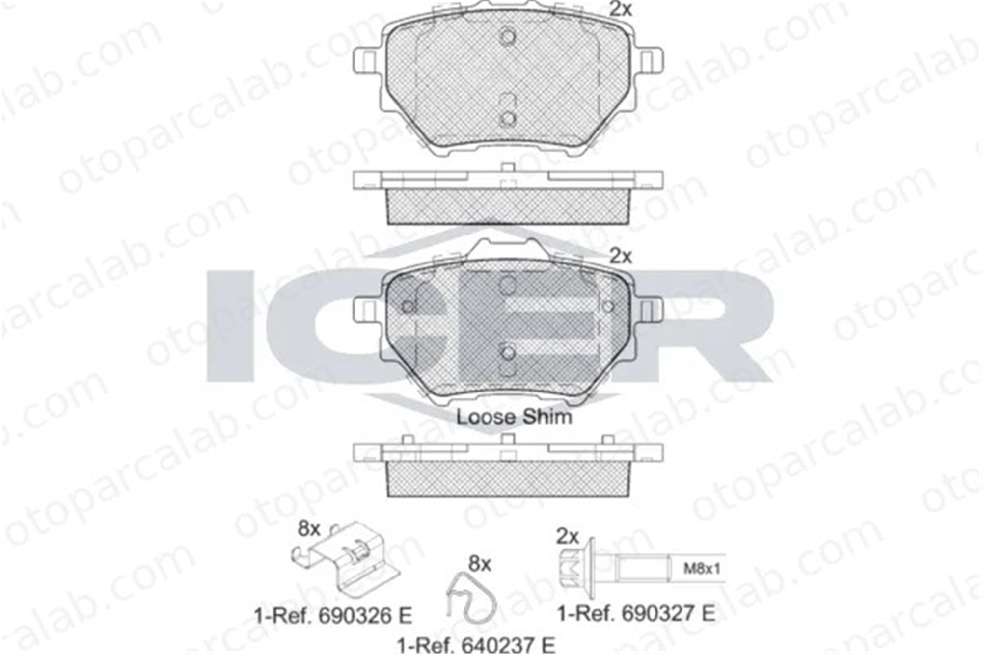 PSA ORJINAL 1636601880 Fren Disk Balata Ön PEUGEOT 308 II 308 SW II 1636601880 155258781