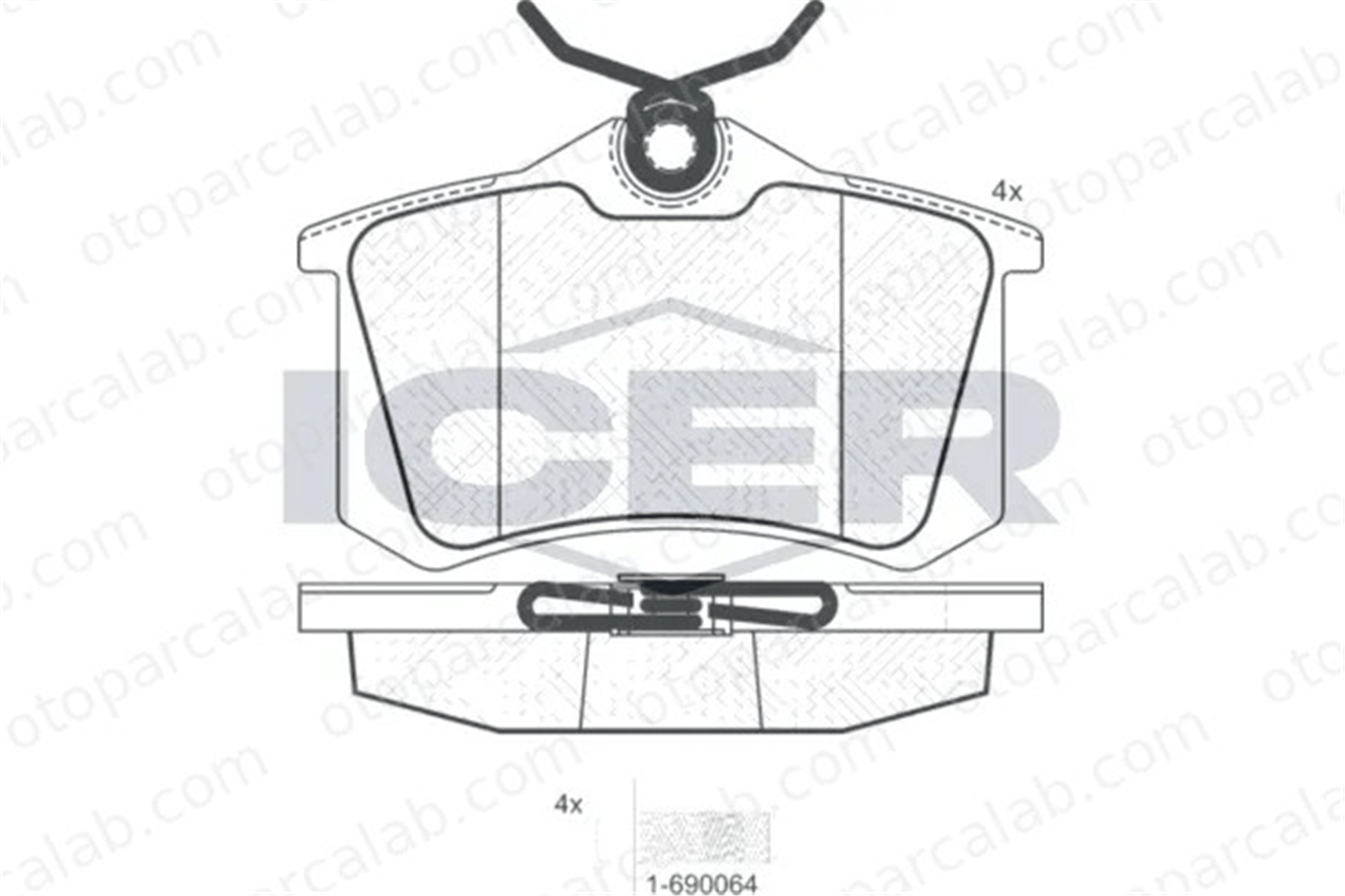 PSA ORJINAL 1647894080 Fren Disk Balata Arka SEAT LEON AUDI A6 C5 Avant 1647894080 150698451