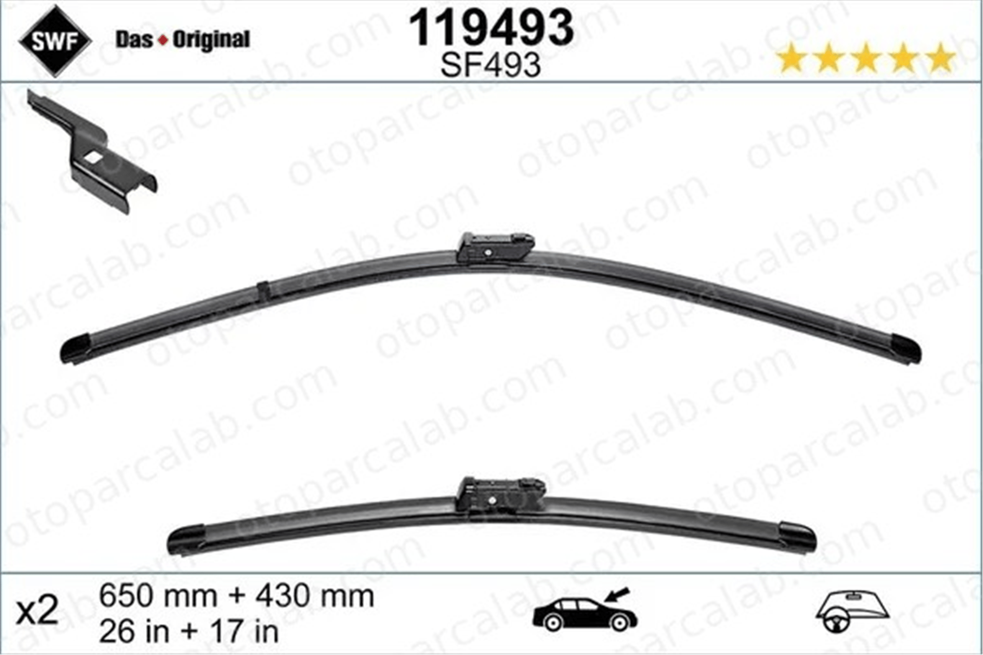 PSA ORJINAL 1686454680 Silecek Süpürgesi Ön PEUGEOT 508 II 508 SW II 1686454680 5A1A445