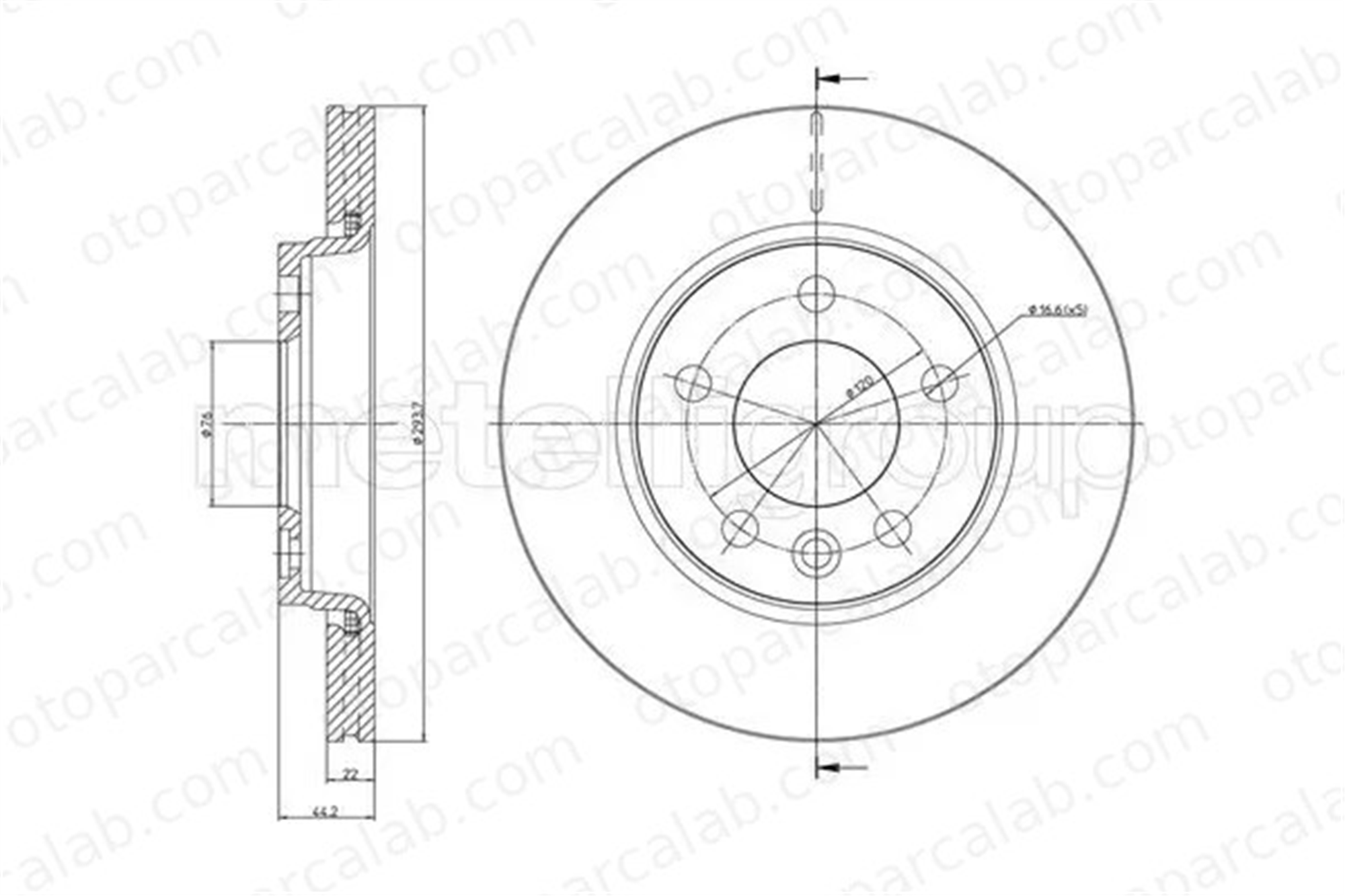 PSA ORJINAL 2307.28 Fren Disk Ayna Arka Sağ ve Sol VW TRANSPORTER T5 Minibüs/Otobüs TRANSPORTER T5 Panelvan/Van 230728 7H0615601B