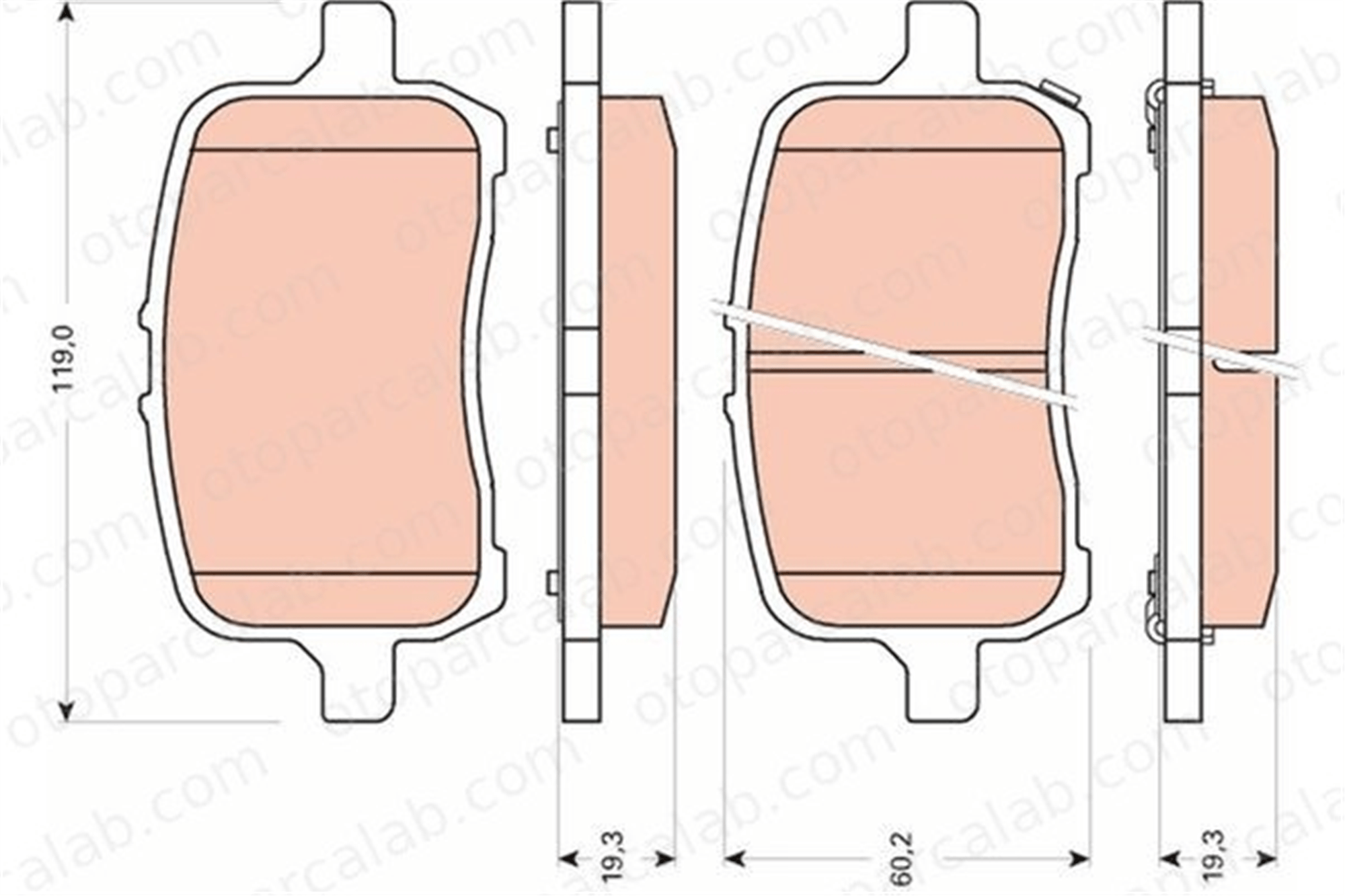 PSA ORJINAL 25809846 Fren Disk Balata Ön OPEL GT Cabrio CHEVROLET HHR 25809846 158708204