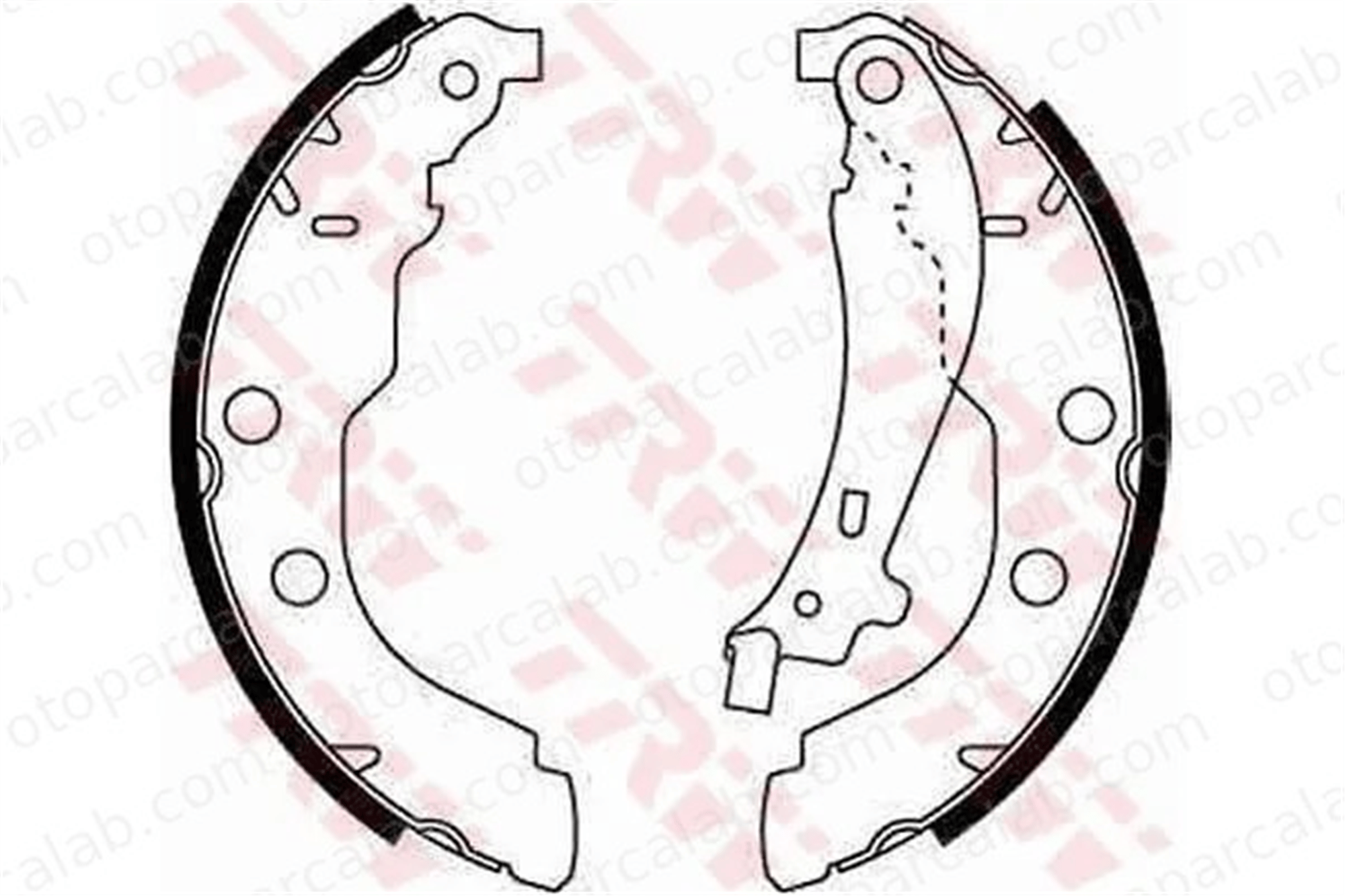 PSA ORJINAL 4241.J4 Fren Pabuçlu Balata Arka PEUGEOT 406 406 Break 4241J4