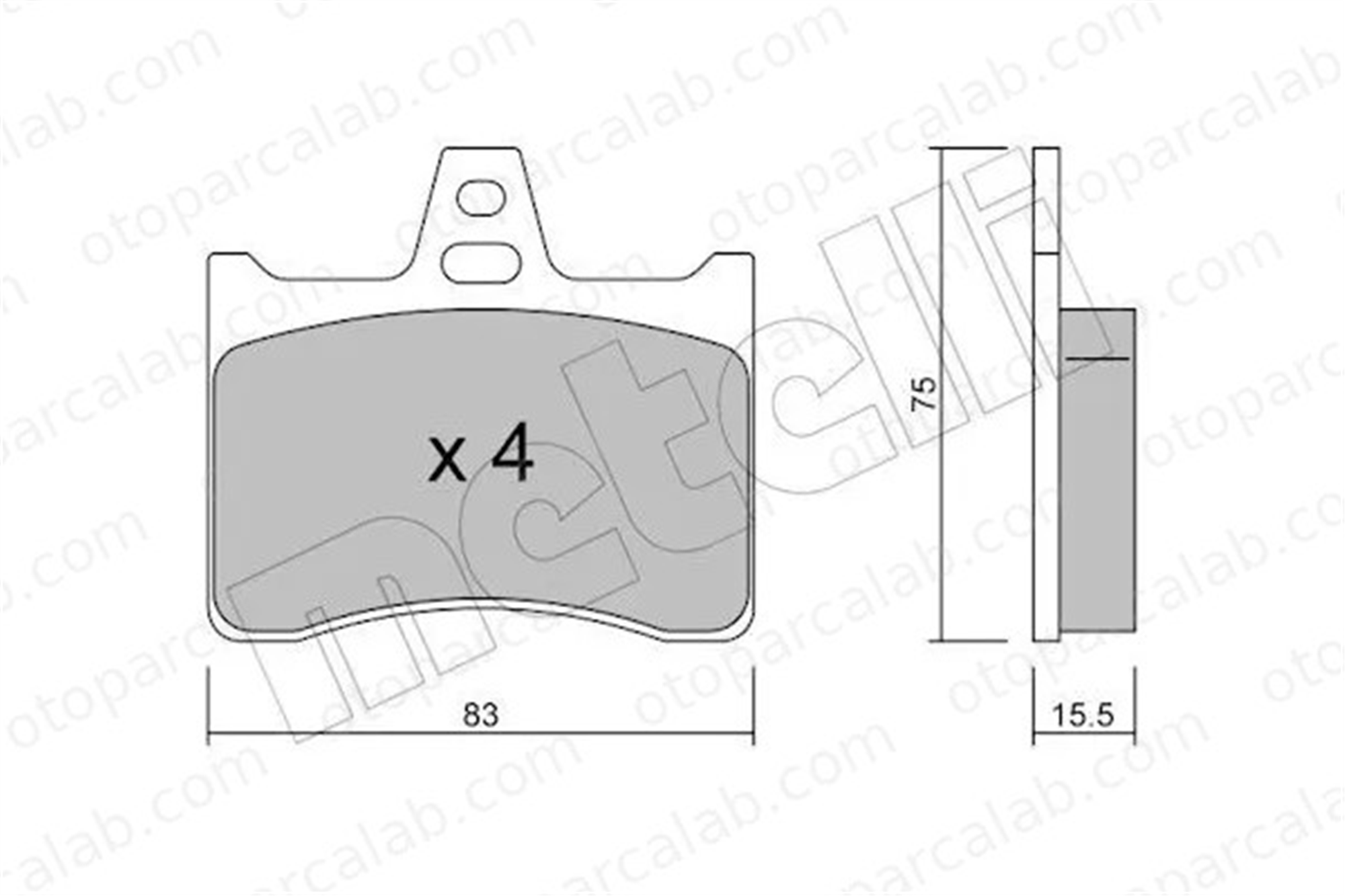 PSA ORJINAL 4251.29 Fren Disk Balata Arka CITROËN XM Break XANTIA Break 425129 95462429