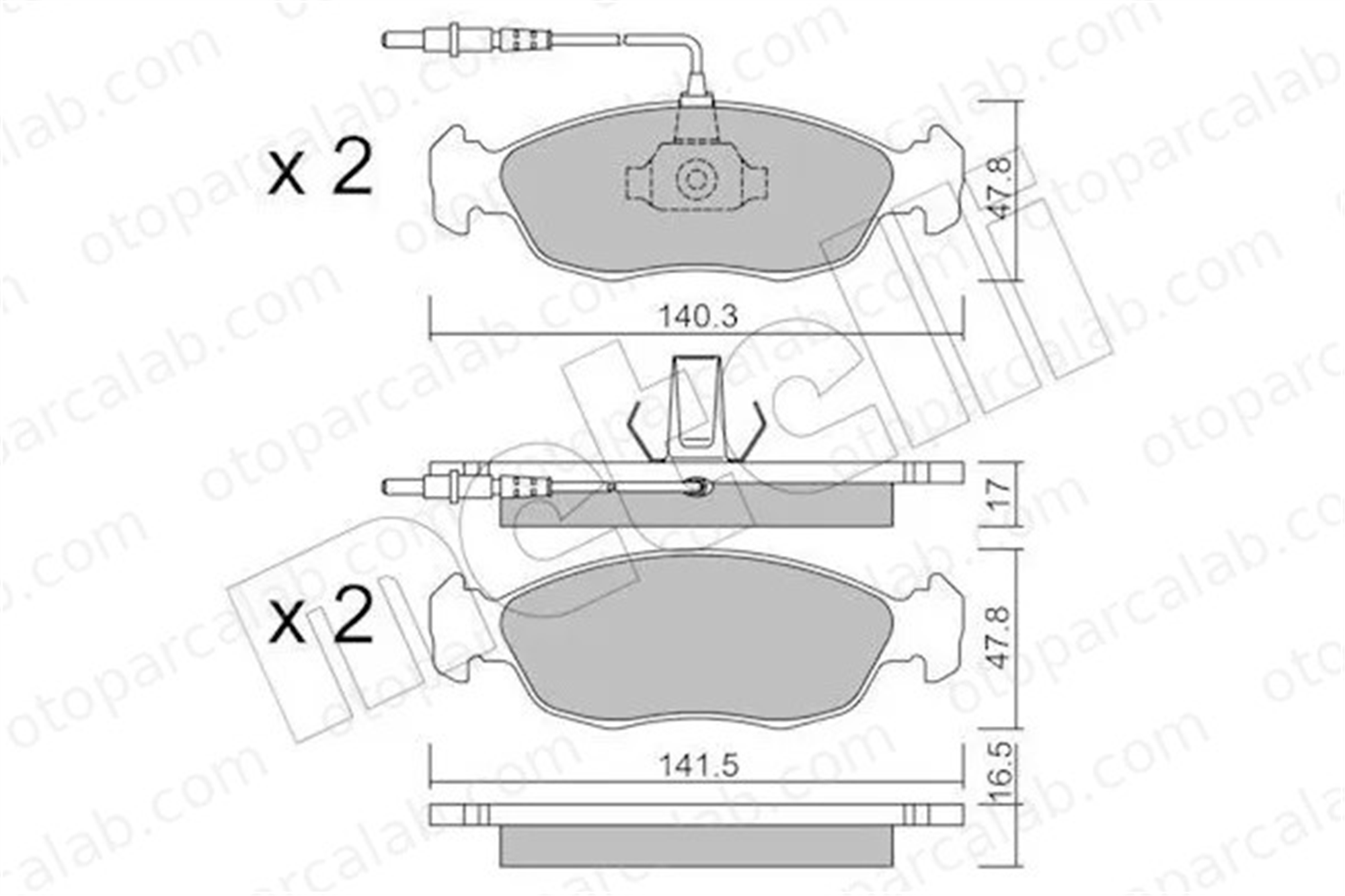 PSA ORJINAL 425122 Fren Disk Balata Ön PEUGEOT 306 306 Hatchback 425122 1617252380