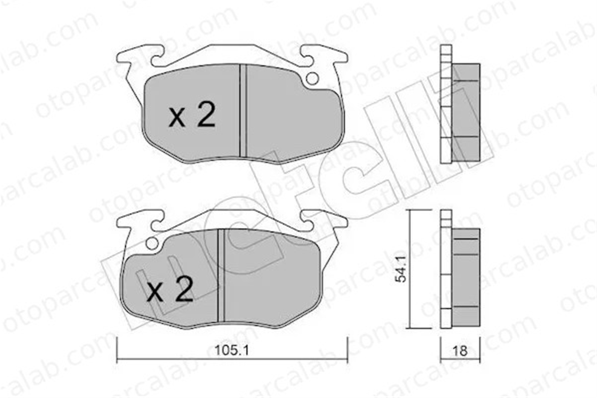 PSA ORJINAL 425141 Fren Disk Balata Ön CITROËN SAXO PEUGEOT 106 II 425141 425137