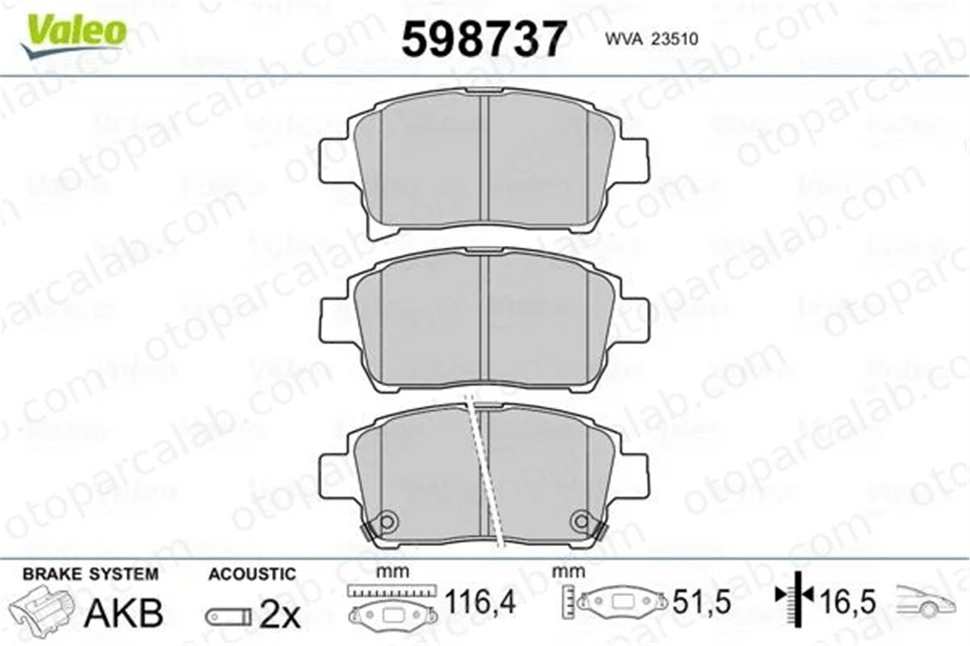 PSA ORJINAL 520480 Fren Disk Balata Arka TOYOTA YARIS VERSO YARIS 520480 4465YZZDA