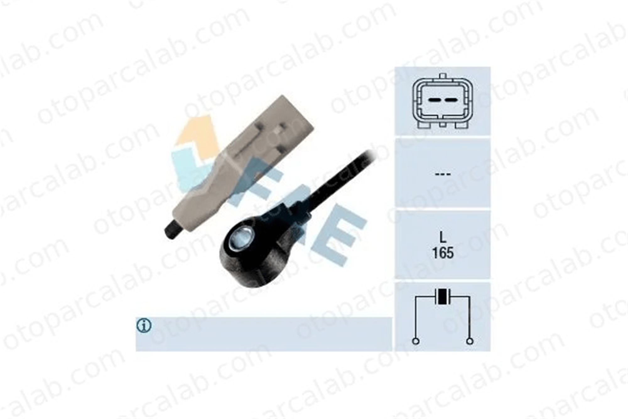 PSA ORJINAL 594633 Vuruntu Sensörü CITROËN C5 III Break PEUGEOT 308 I 594633