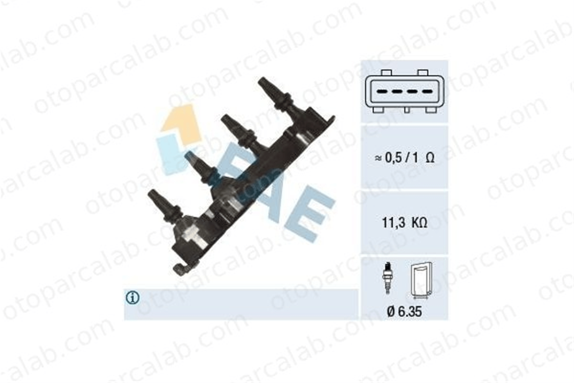 PSA ORJINAL 5970A3 Ateşleme Bobini PEUGEOT 106 II 5970A3 597081