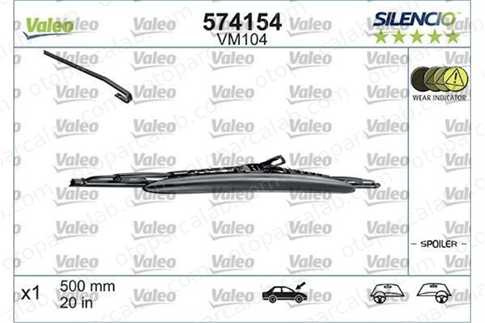 PSA ORJINAL 6426WH Silecek Süpürgesi Ön CITROËN SAXO BMW Z3 Roadster 6426WH 61618389573
