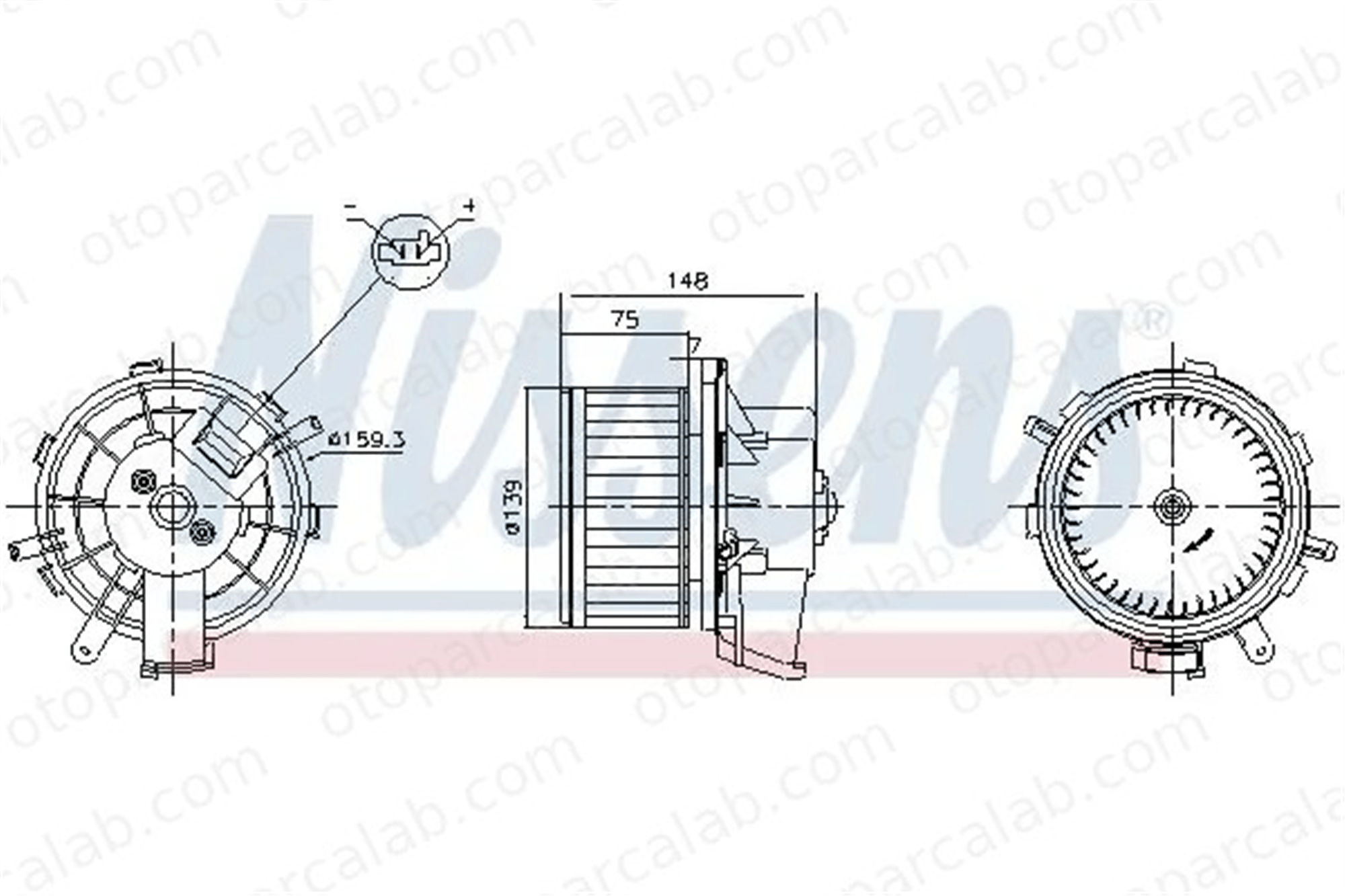 PSA ORJINAL 6441Z2 Kalorifer Motoru CITROËN JUMPER Panelvan/Van JUMPER Minibüs/Otobüs 6441Z2 77364287