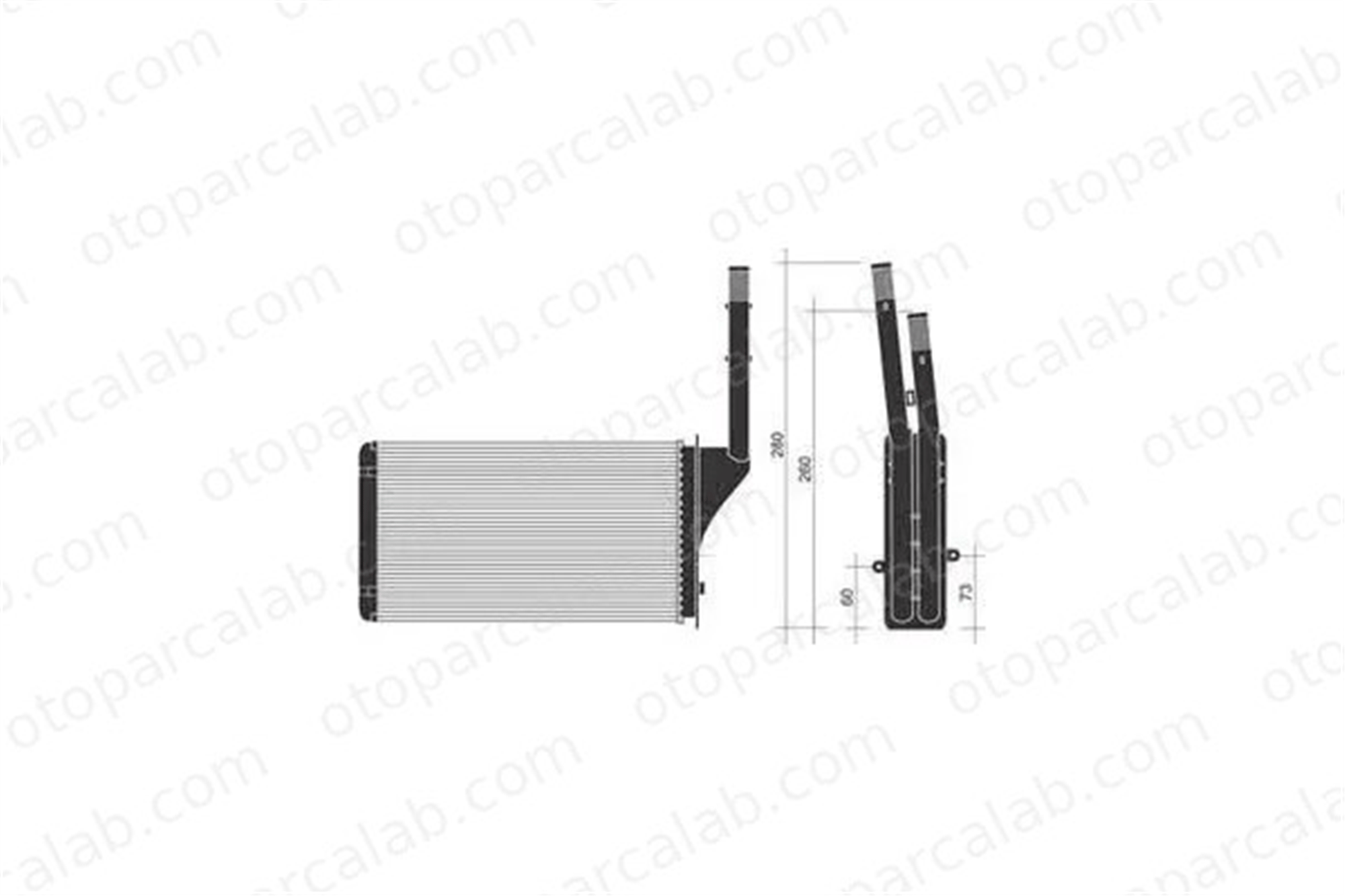 PSA ORJINAL 644872 Kalorifer Radyatörü CITROËN AX SAXO 644872 644875