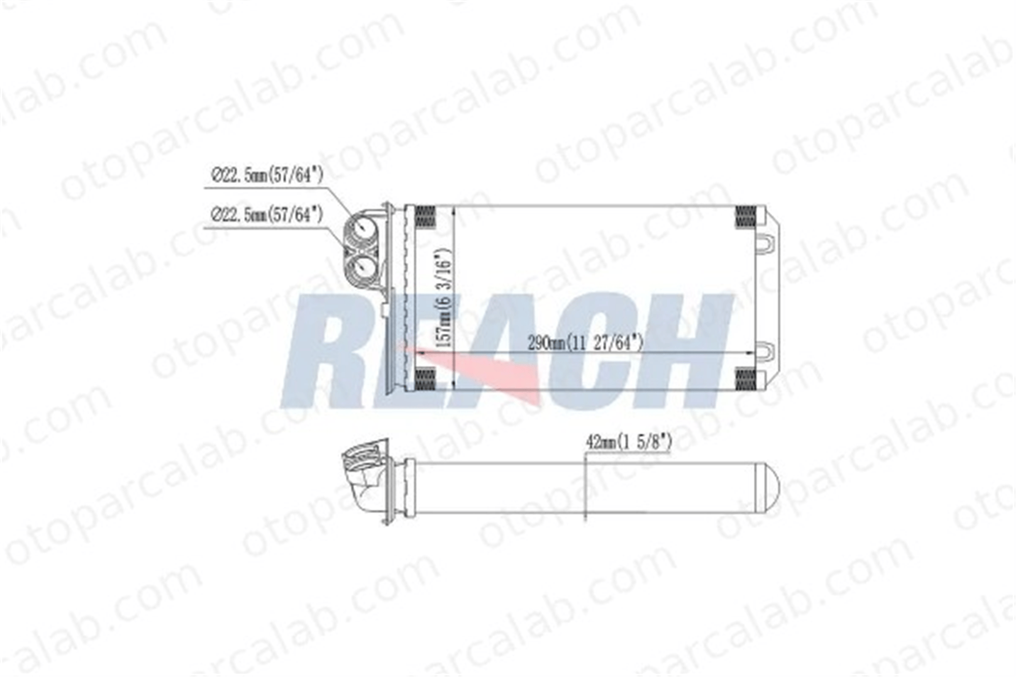 PSA ORJINAL 6448J6 Kalorifer Radyatörü PEUGEOT 607 6448J6