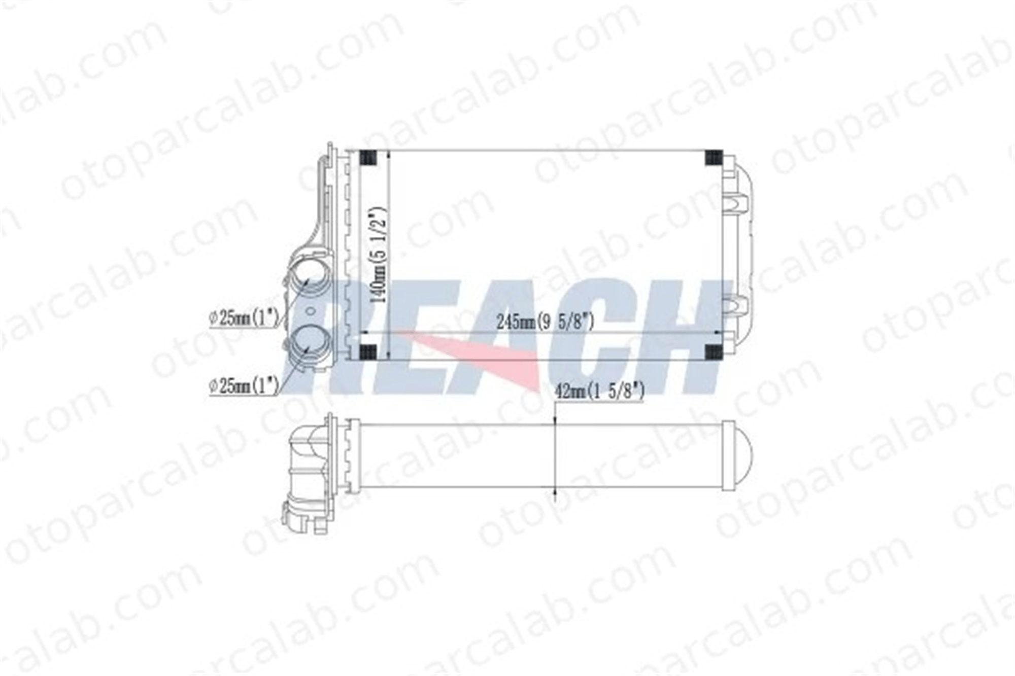 PSA ORJINAL 6448L0 Kalorifer Radyatörü PEUGEOT 206 Hatchback CITROËN C3 I 6448L0 6448Q2