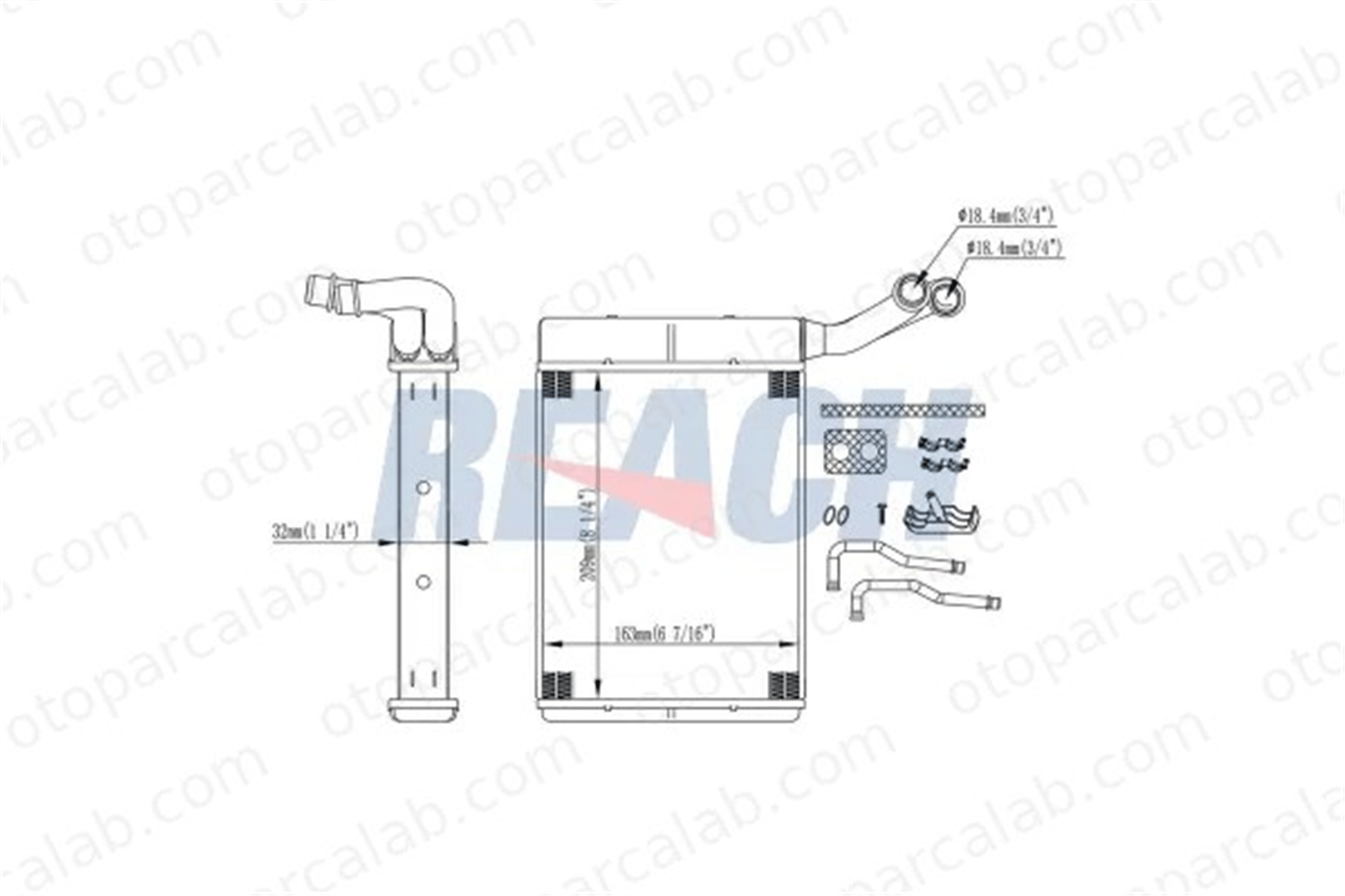 PSA ORJINAL 6448N0 Kalorifer Radyatörü PEUGEOT 407 SW 407 6448N0