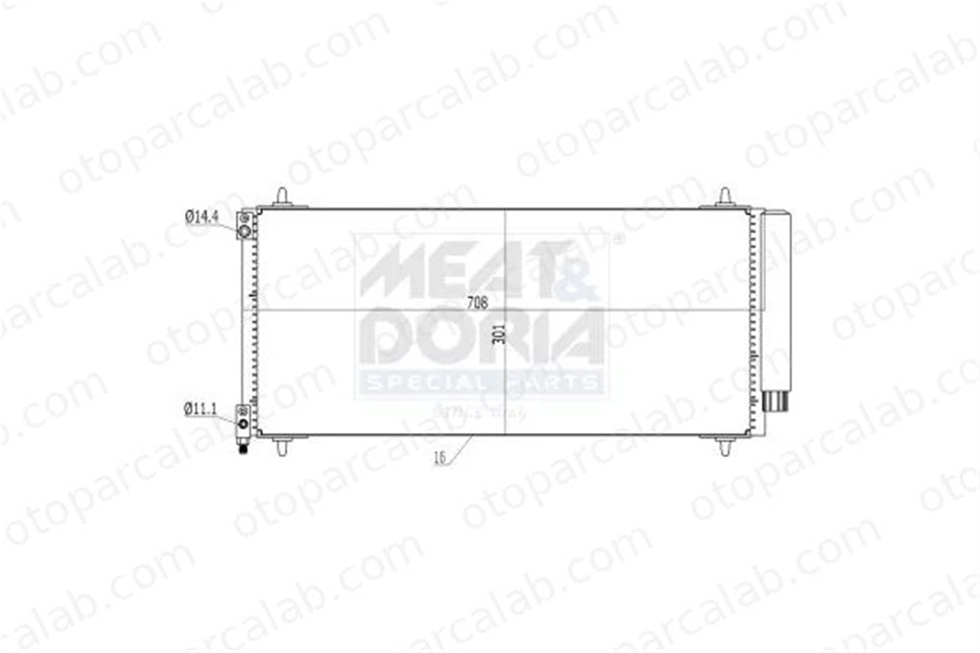 PSA ORJINAL 6455GZ Klima Radyatörü CITROËN C5 III Break PEUGEOT 407 SW 6455GZ 6455EA