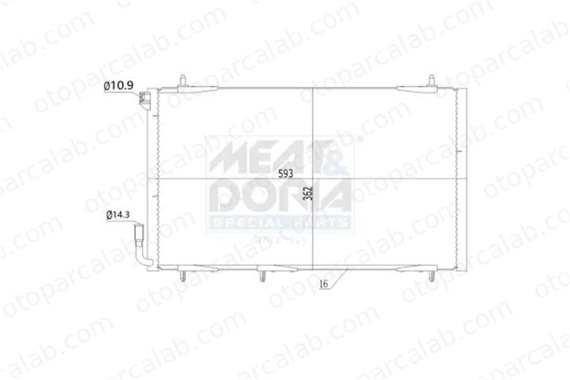 PSA ORJINAL 6455Y0 Klima Radyatörü PEUGEOT 206 Hatchback 206 SW 6455Y0 6455W6