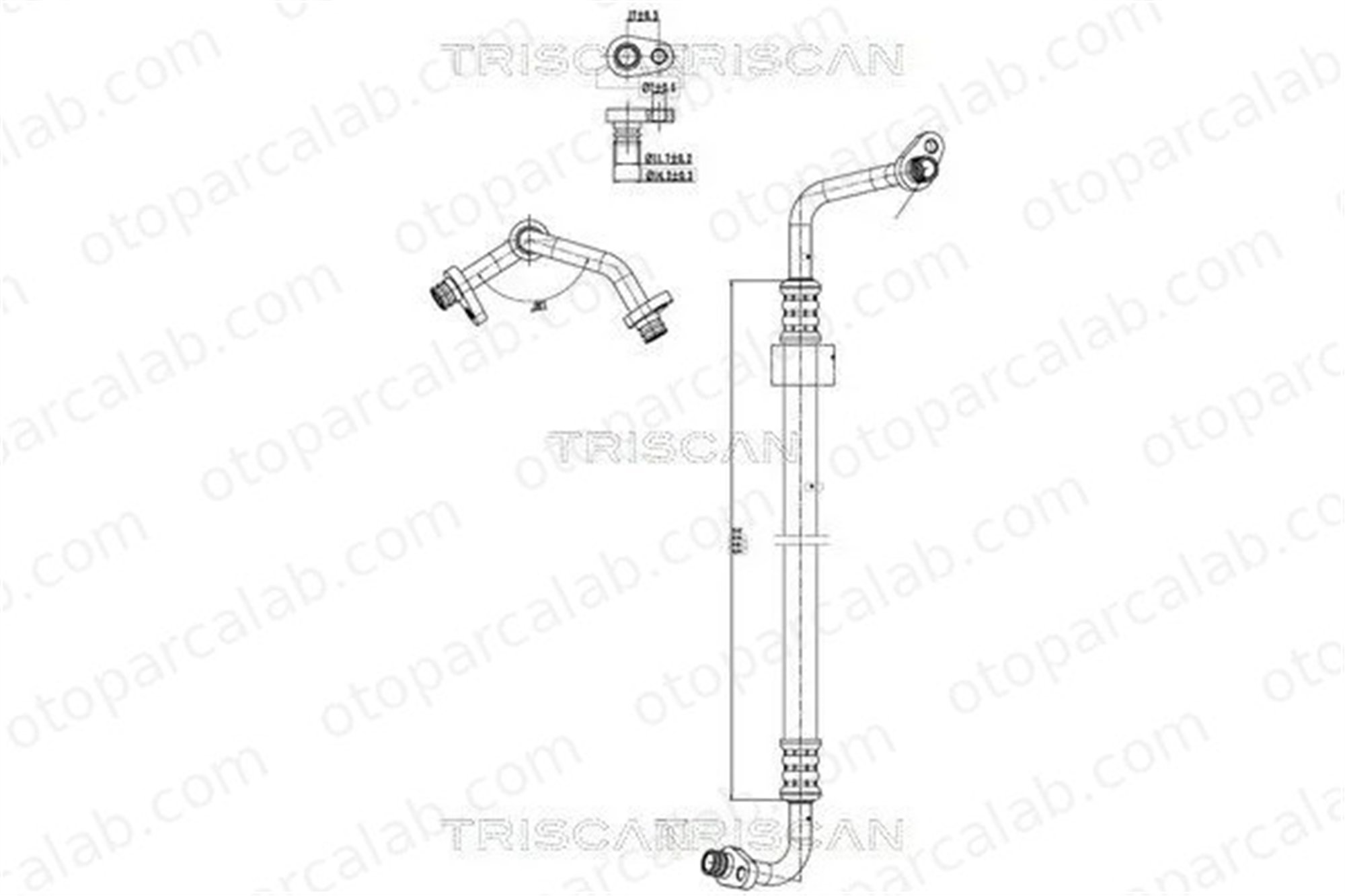 PSA ORJINAL 6477AA Klima Hortumu PEUGEOT 5008 CITROËN C4 II 6477AA