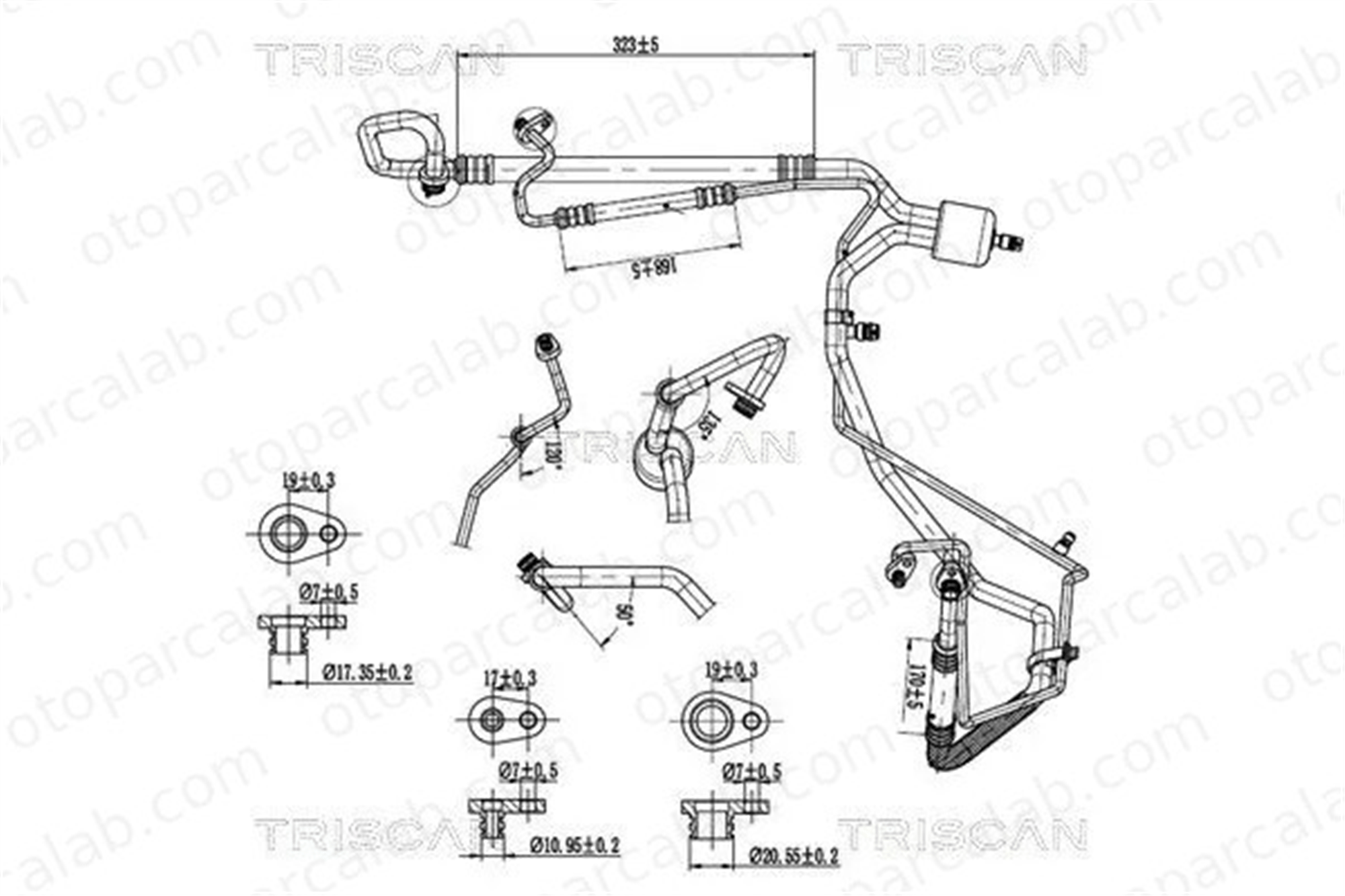 PSA ORJINAL 6477D2 Klima Hortumu CITROËN C4 GRAND PICASSO I C4 PICASSO I MPV 6477D2 6460WV