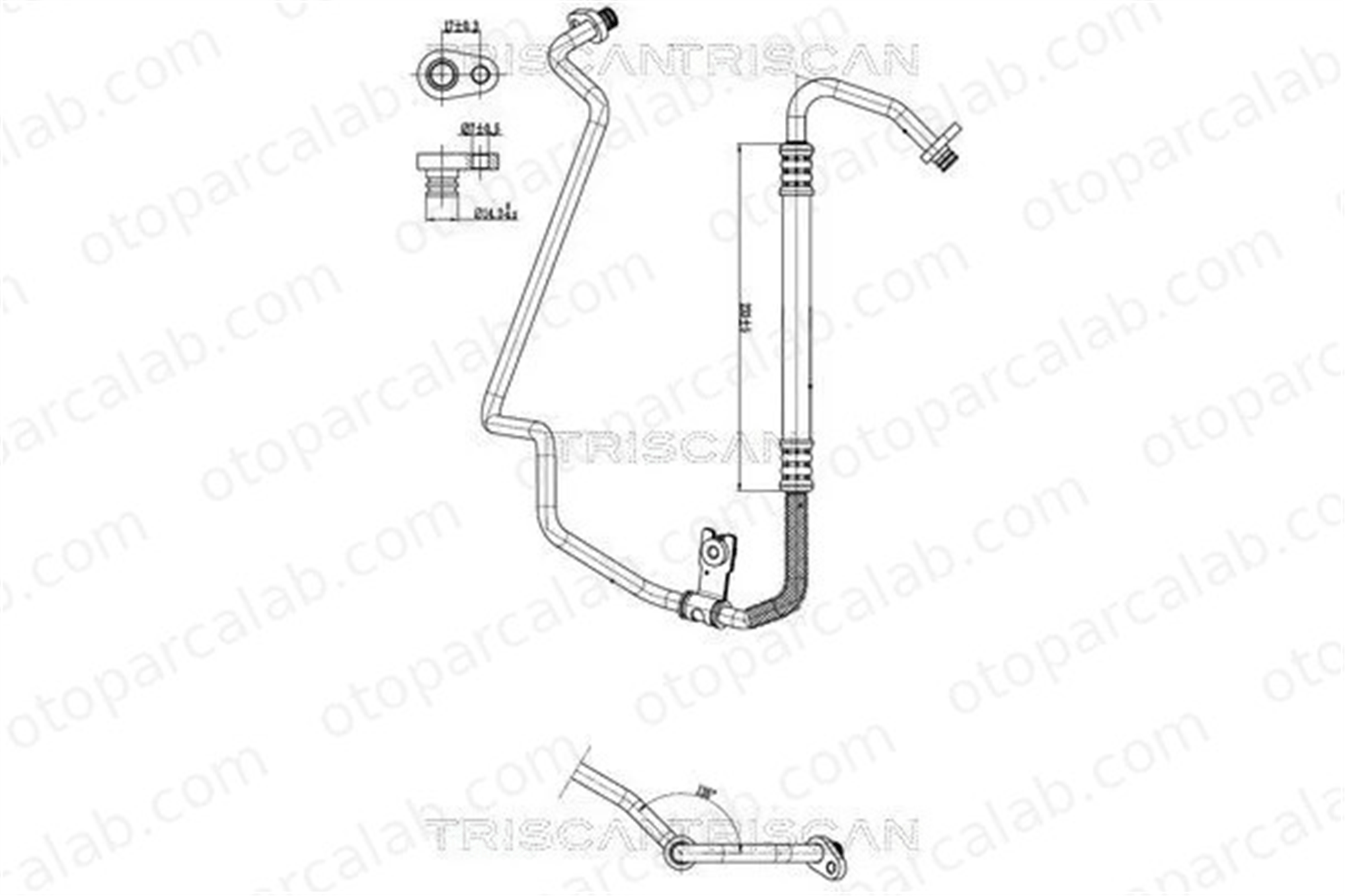 PSA ORJINAL 6477K1 Klima Hortumu CITROËN DS3 DS3 Cabrio 6477K1