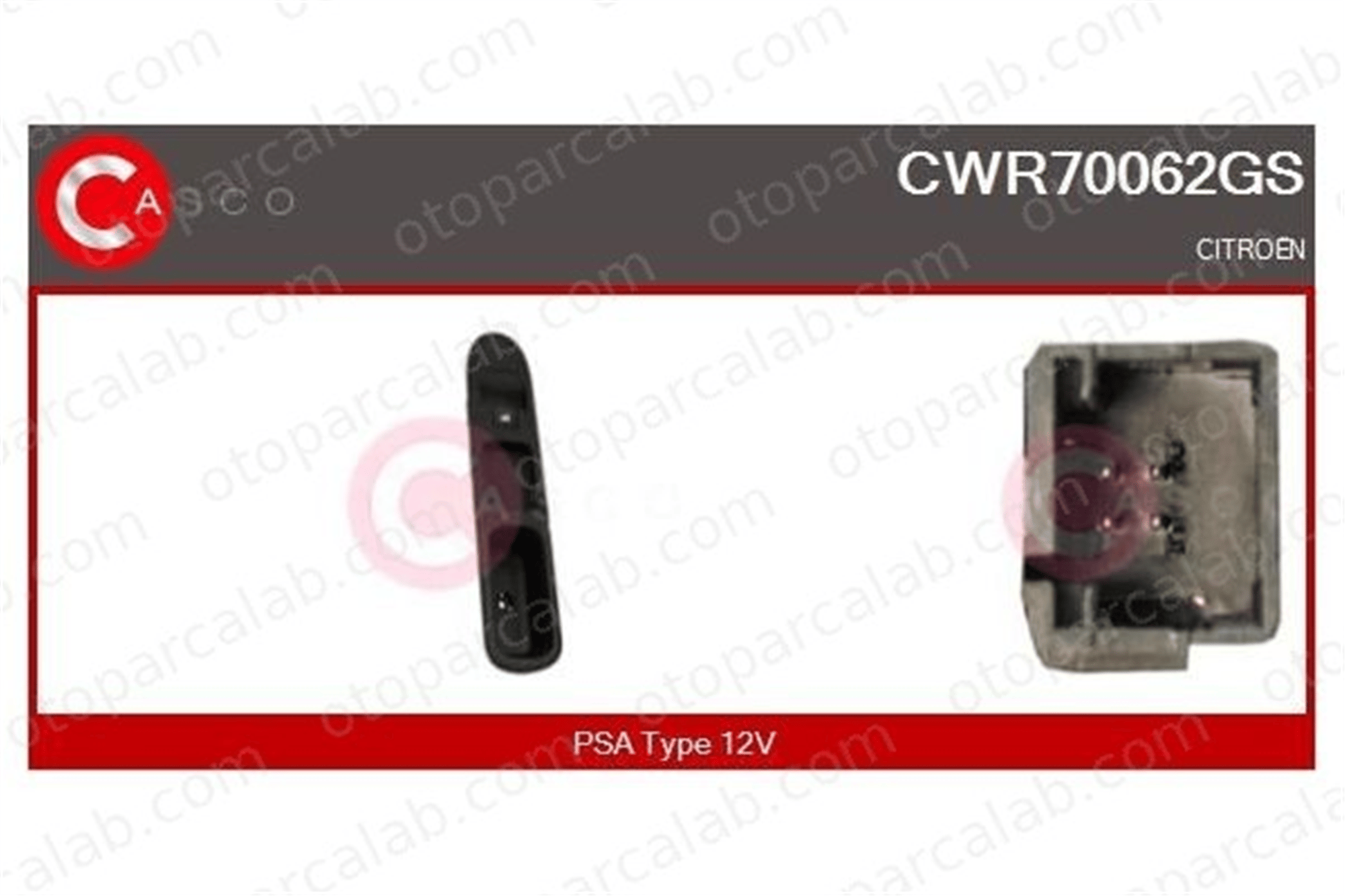 PSA ORJINAL 6490P9 Cam Açma Düğmesi Ön Sağ CITROËN C3 PICASSO 6490P9 00006490P9