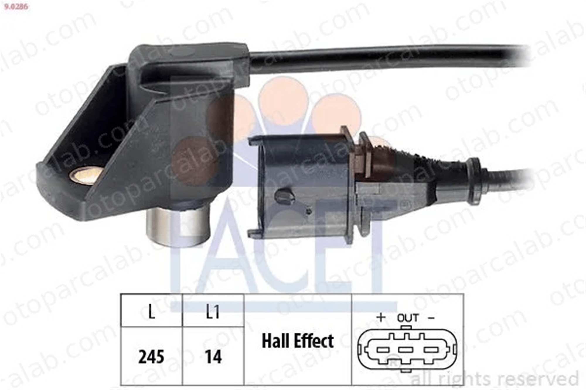 PSA ORJINAL 9118140 Eksantrik Devir Sensörü OPEL OMEGA B OMEGA B Station wagon 9118140 6238111