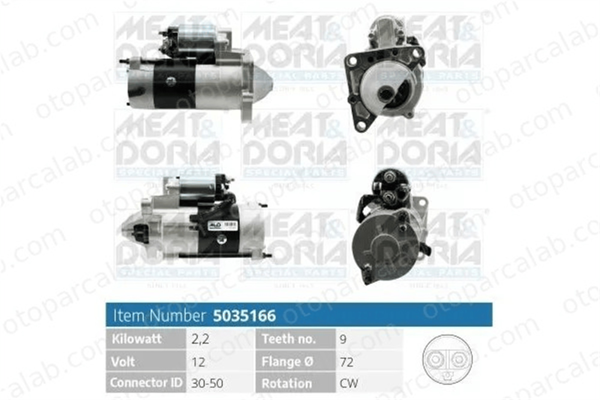 PSA ORJINAL 93192767 Marş Dinamosu OPEL MOVANO A Minibüs/Otobüs MOVANO A Panelvan/Van 93192767 93169463
