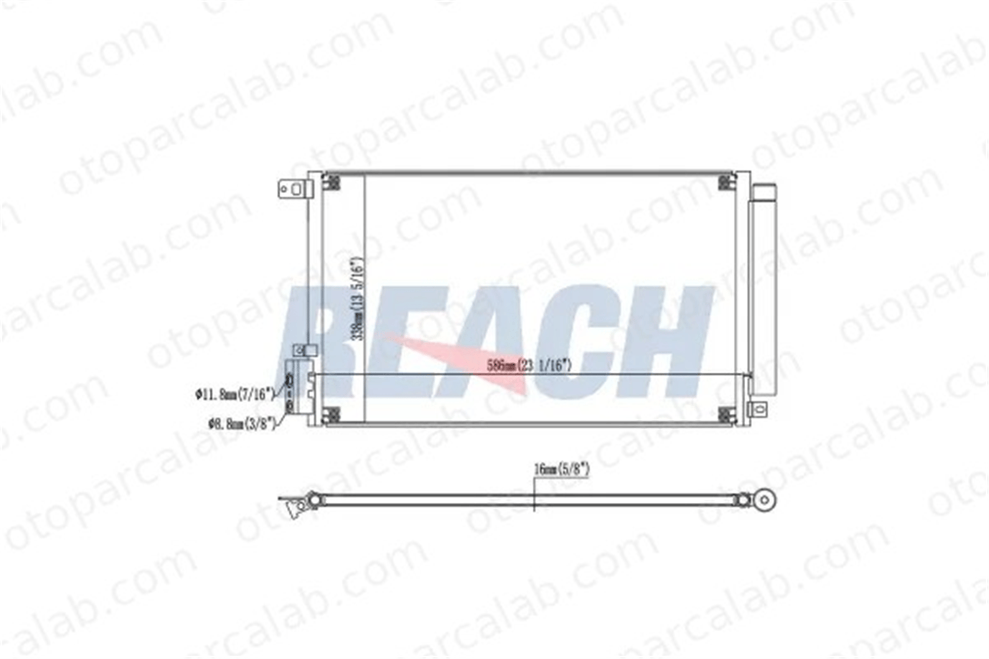 PSA ORJINAL 95514807 Klima Radyatörü ALFA ROMEO MITO FIAT DOBLO Minibüs/Otobüs 95514807 1850227