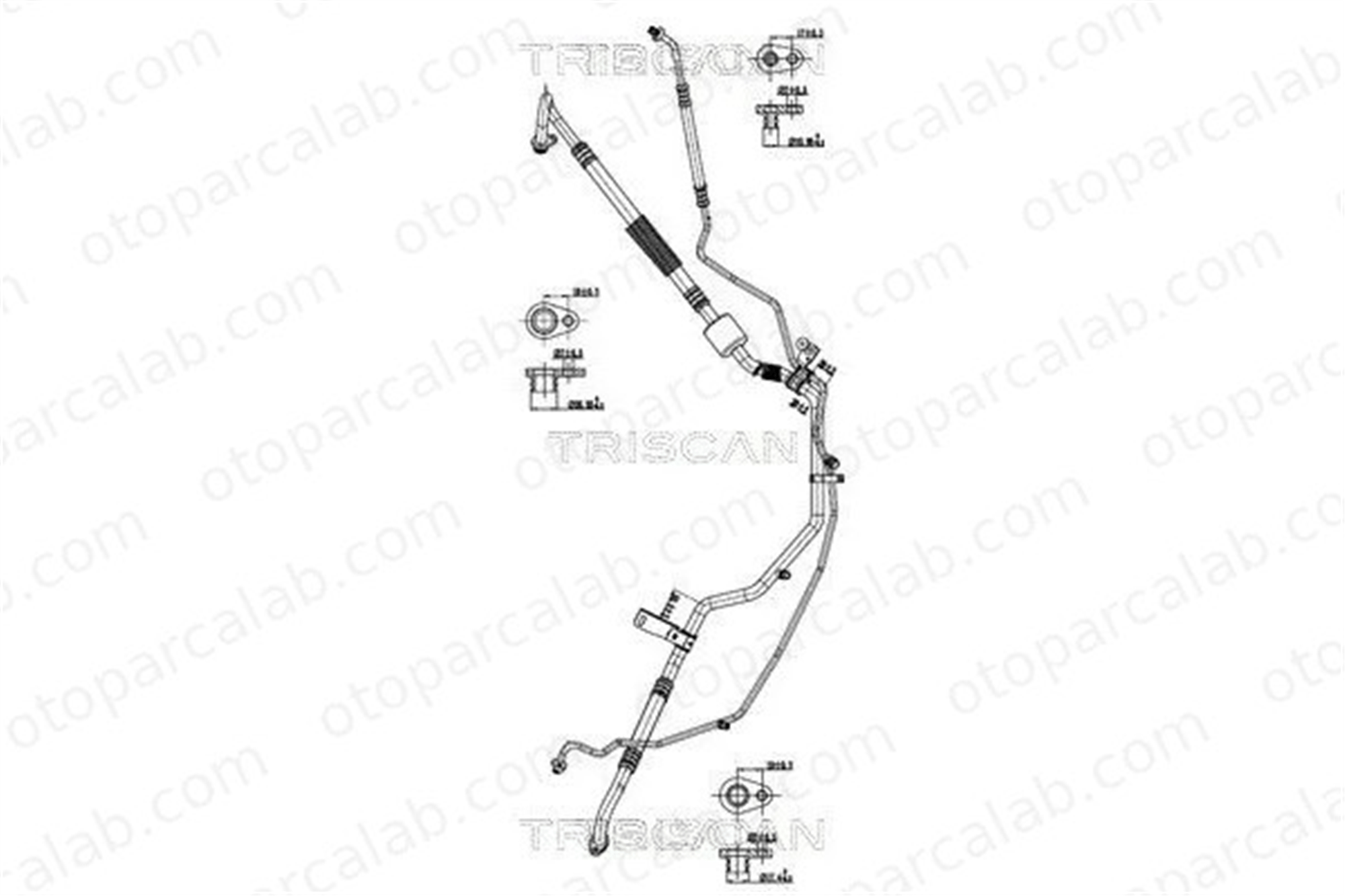 PSA ORJINAL 9677033280 Klima Hortumu PEUGEOT 208 I CITROËN C3 II 9677033280 9670822680