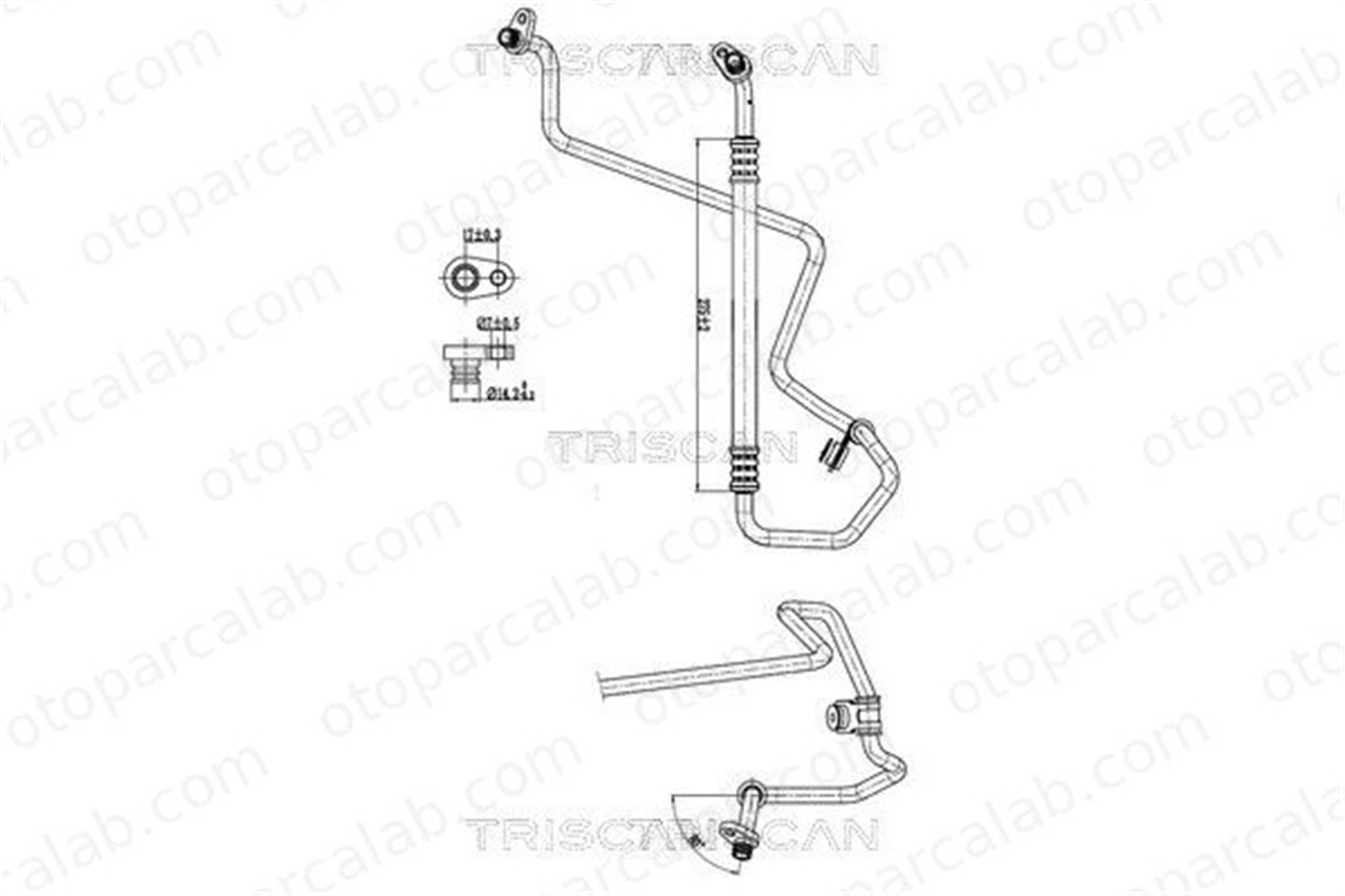 PSA ORJINAL 9678307980 Klima Hortumu PEUGEOT 208 I CITROËN C4 CACTUS 9678307980