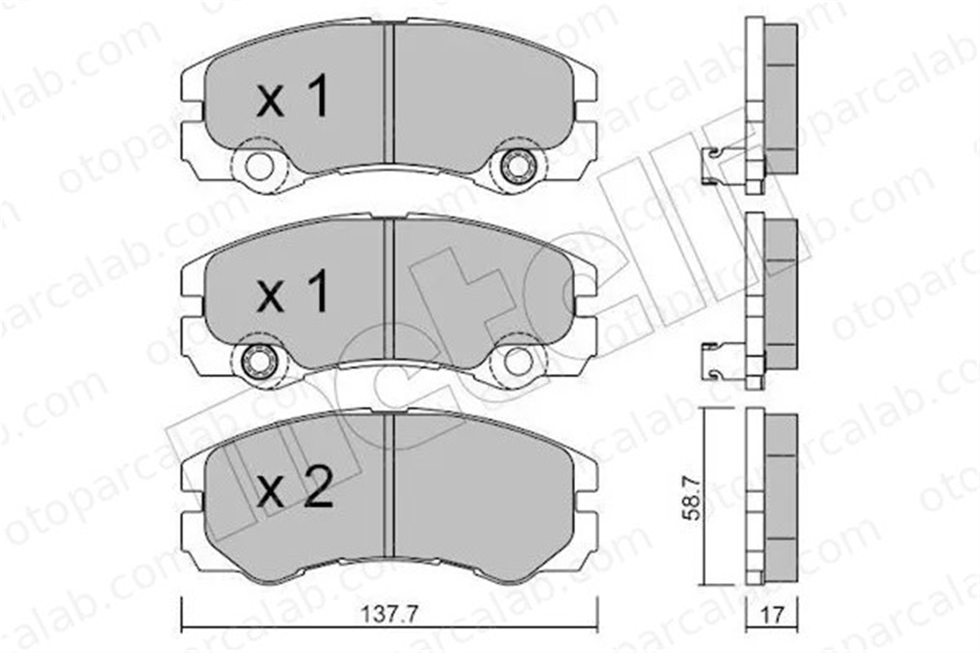 PSA ORJINAL 97227235 Fren Disk Balata Ön OPEL FRONTERA B ISUZU TROOPER III 97227235 1605084