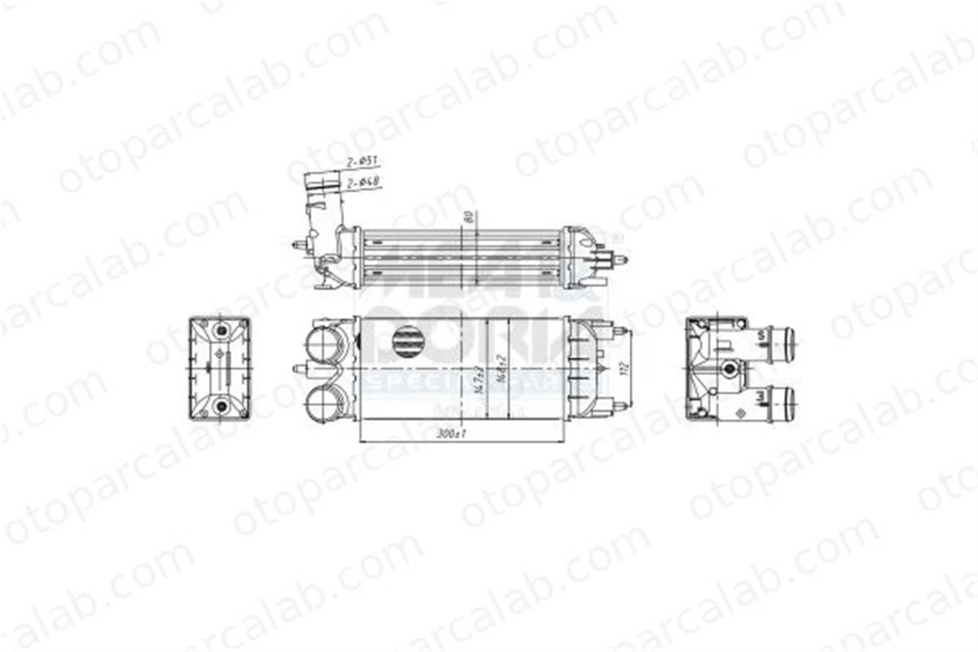 PSA ORJINAL 9804955180 Turbo Radyatörü PEUGEOT 508 I 508 SW I 9804955180 384P5