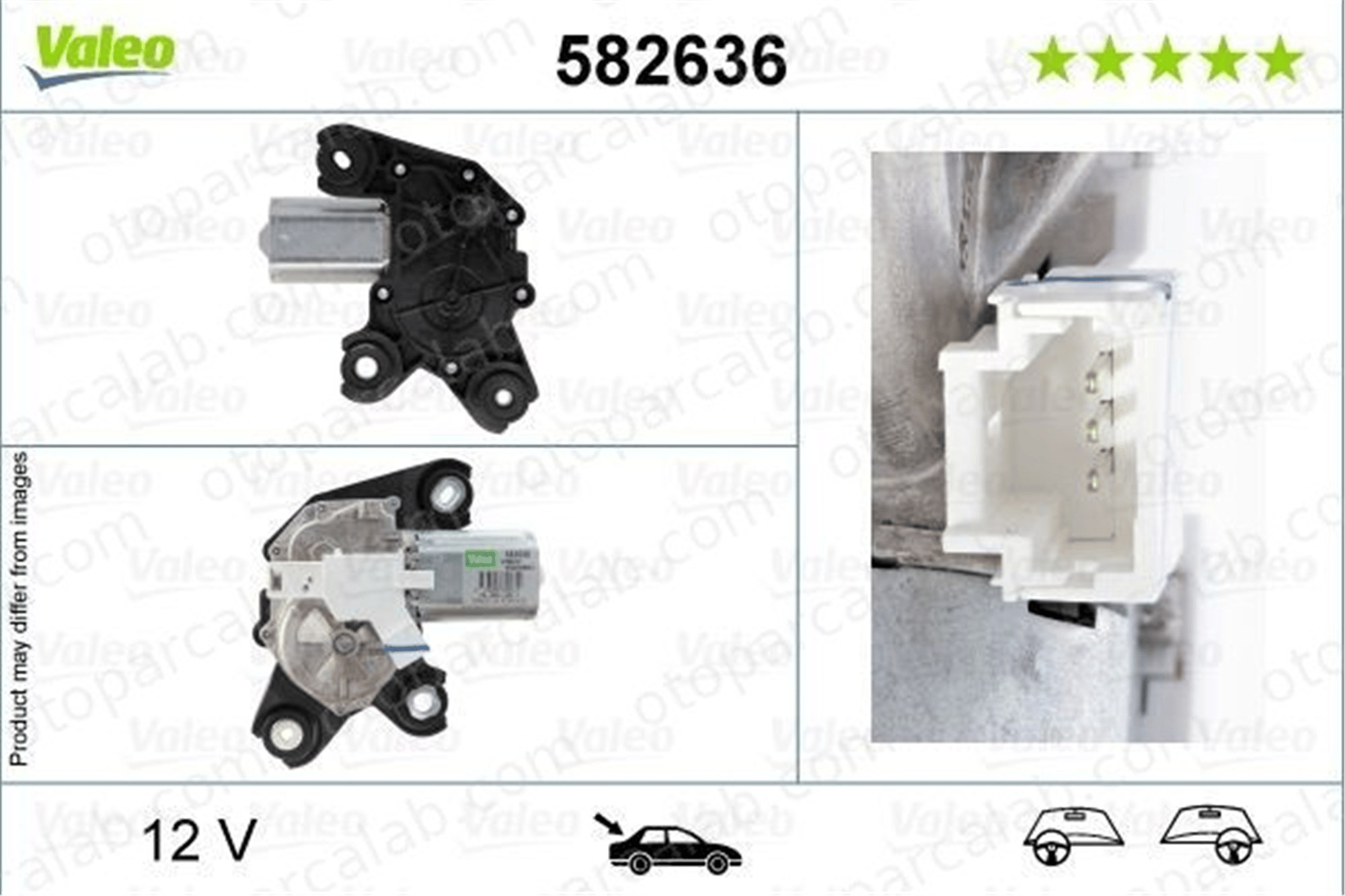 PSA ORJINAL 9812672880 Silecek Mekanizma Motoru Arka CITROËN JUMPY Panelvan/Van SPACETOURER Minibüs/Otobüs 9812672880