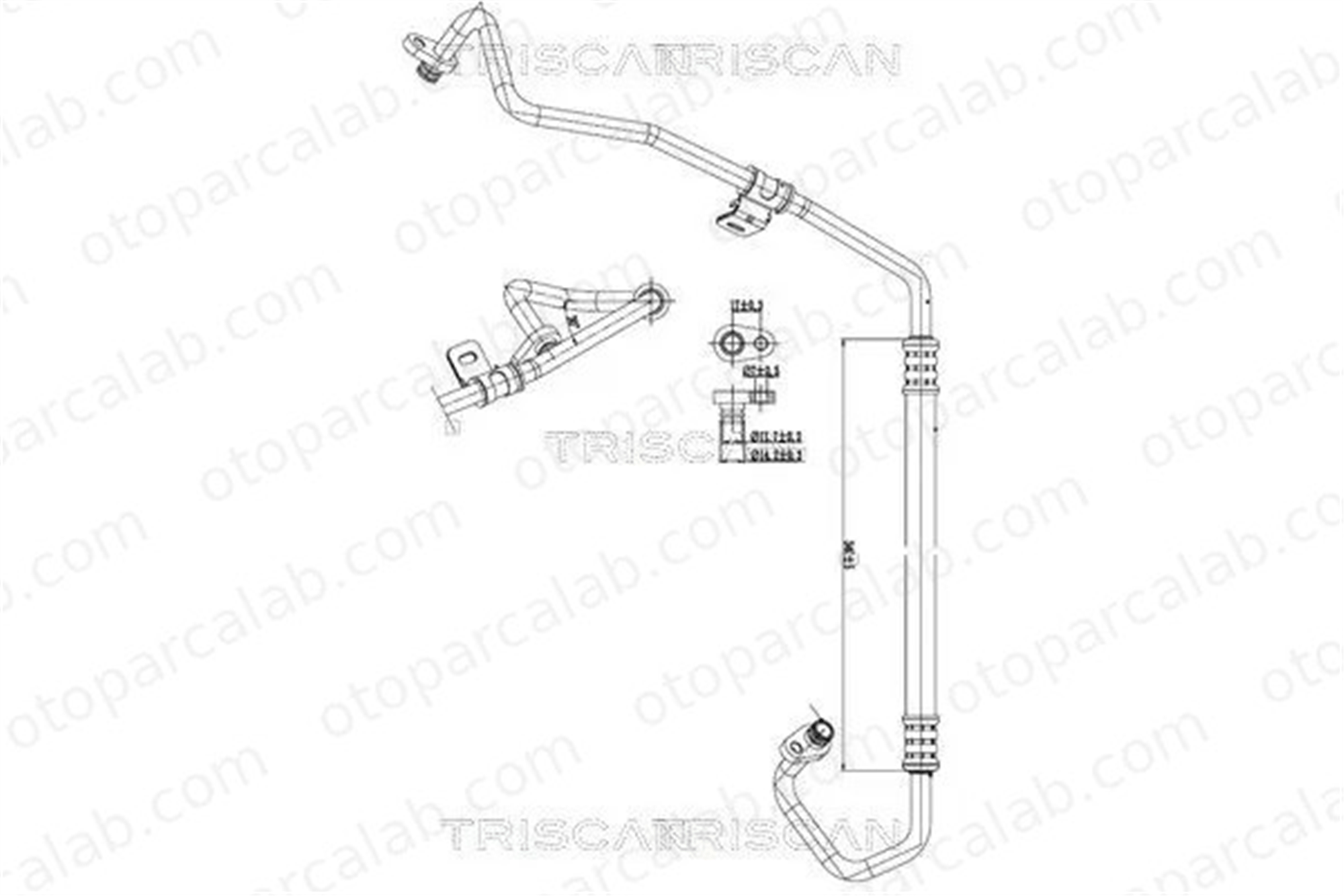 PSA ORJINAL 9838822980 Klima Hortumu CITROËN JUMPY Panelvan/Van JUMPY Minibüs/Otobüs 9838822980 9806548780