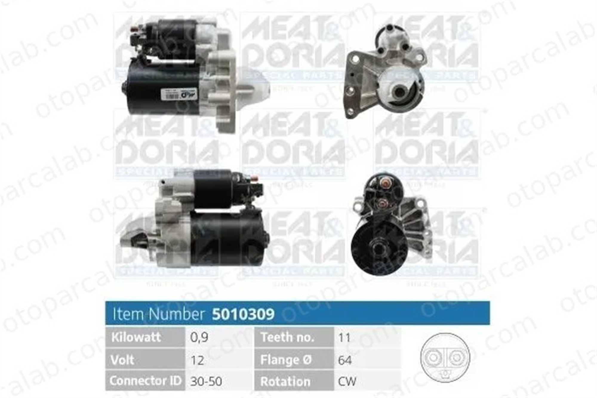 PSA ORJINAL V764559080 Marş Dinamosu PEUGEOT 308 I 207 V764559080 12417540897