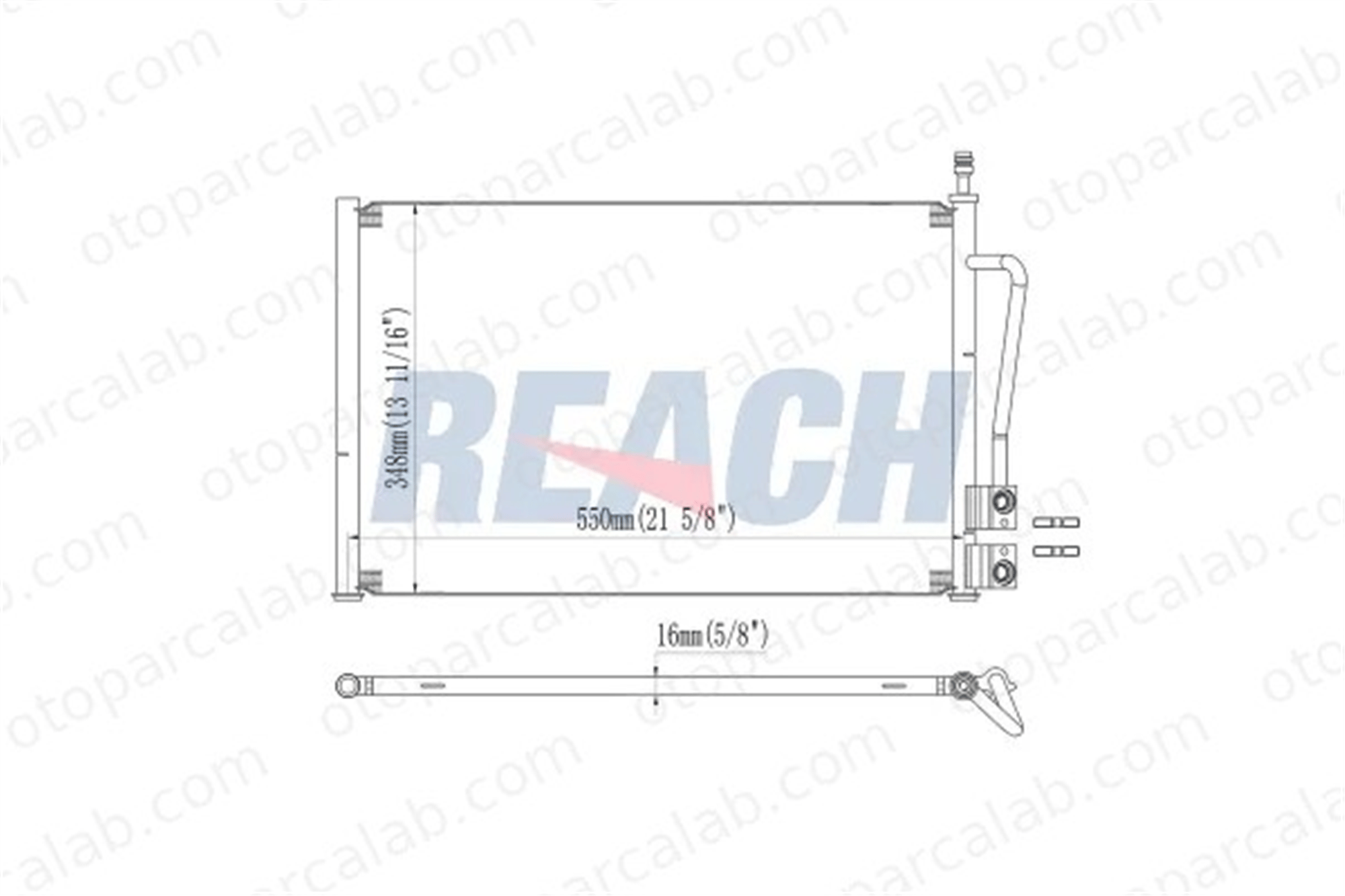 REACH 1.30.0469.P Klima Radyatörü FORD FIESTA V FUSION 1300469P 1142771