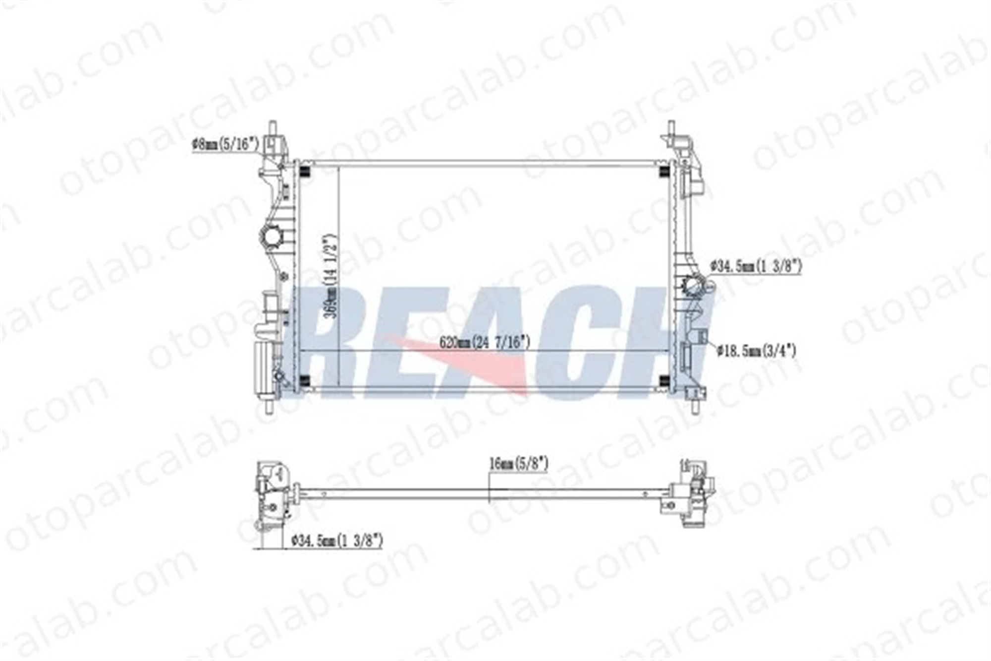 RENAULT ORJINAL 214006645R Su Radyatörü OPEL CORSA E ADAM 1300379 1300361