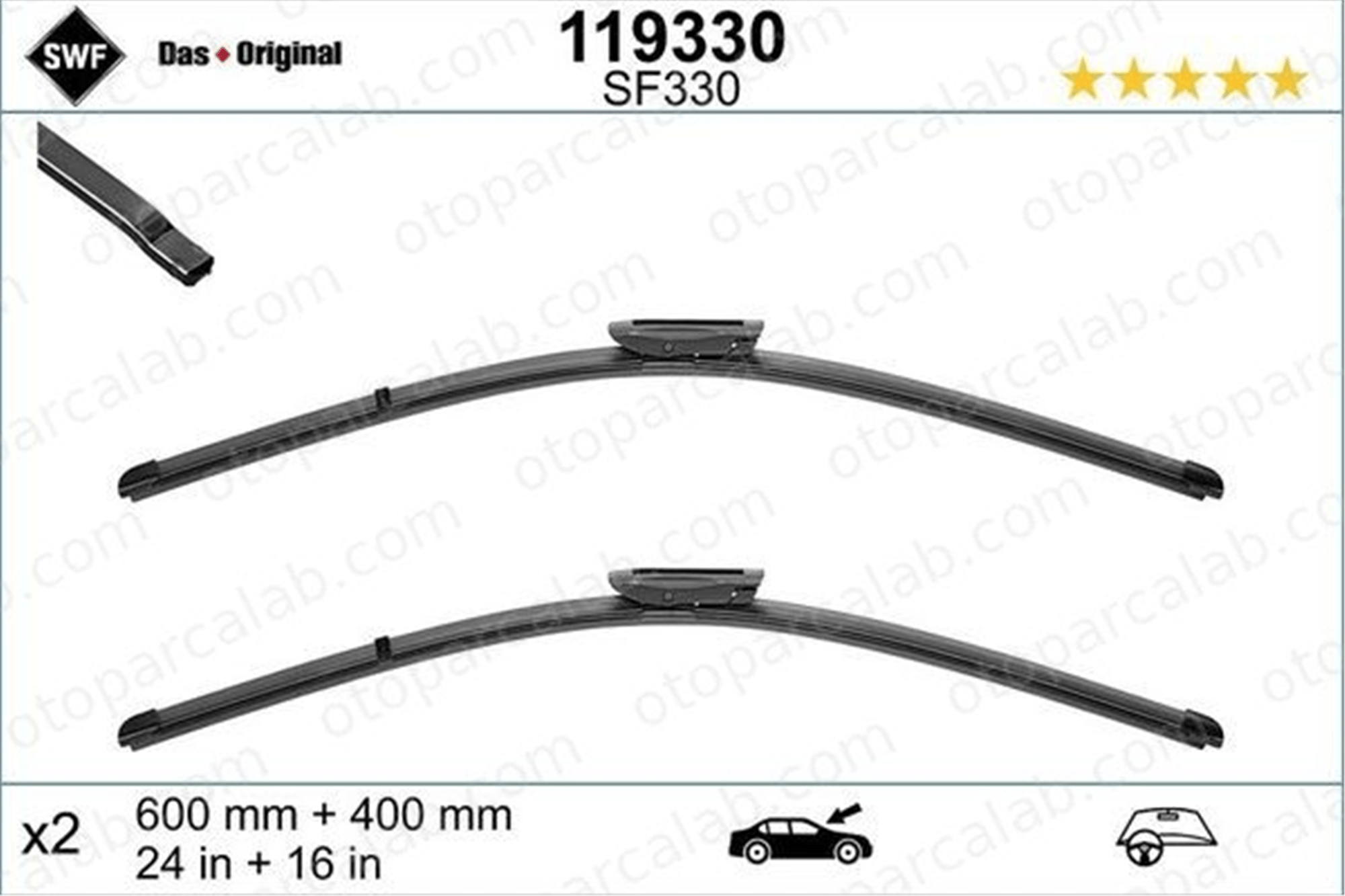 RENAULT ORJINAL 288905615R Silecek Süpürgesi Ön 400 mm - 16 inç RENAULT MEGANE III Hatchback CLIO III 288905615R 1613157180