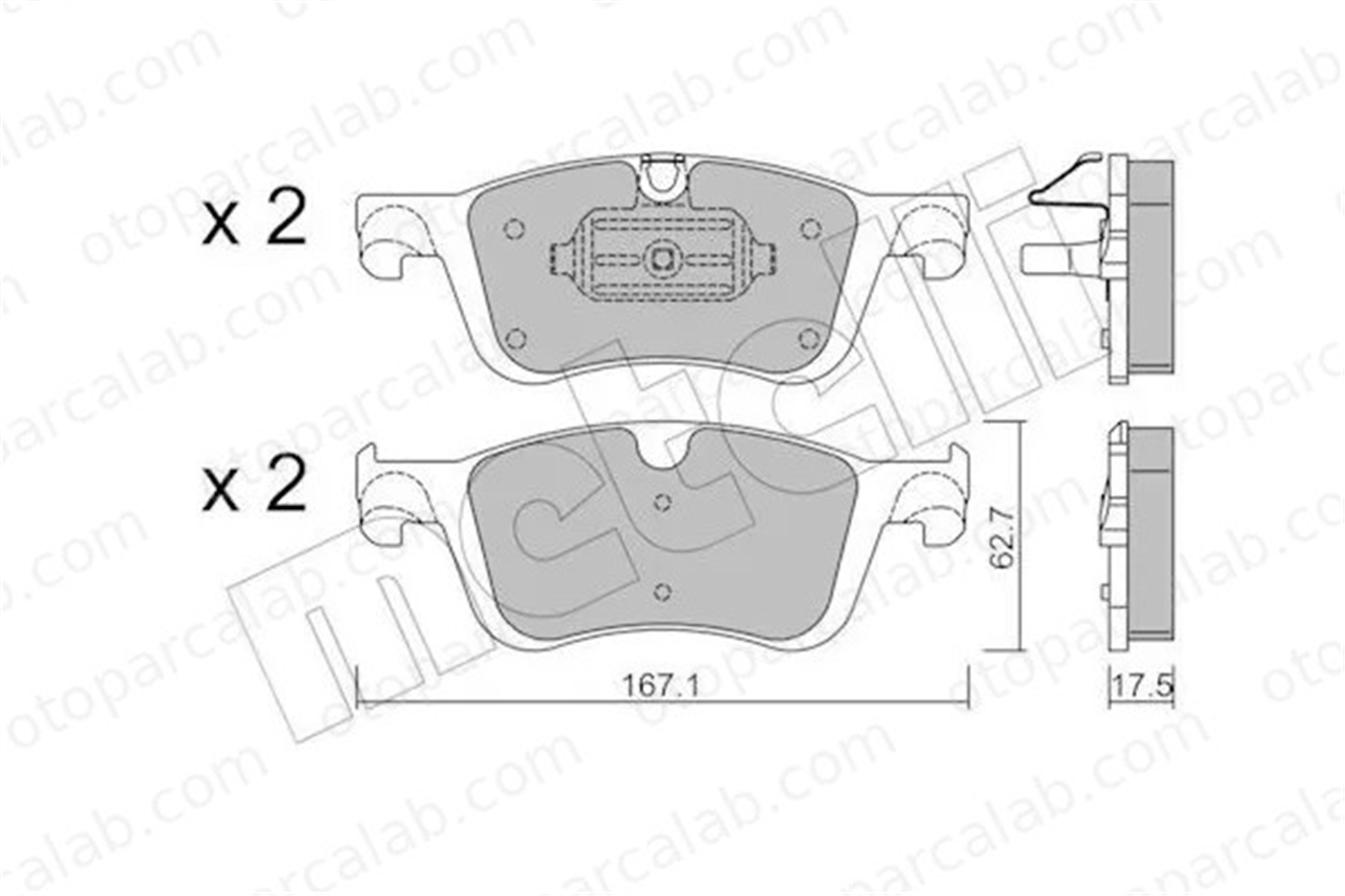 RENAULT ORJINAL 410A15079R Fren Disk Balata Ön RENAULT DUSTER 410a15079r 4204204600
