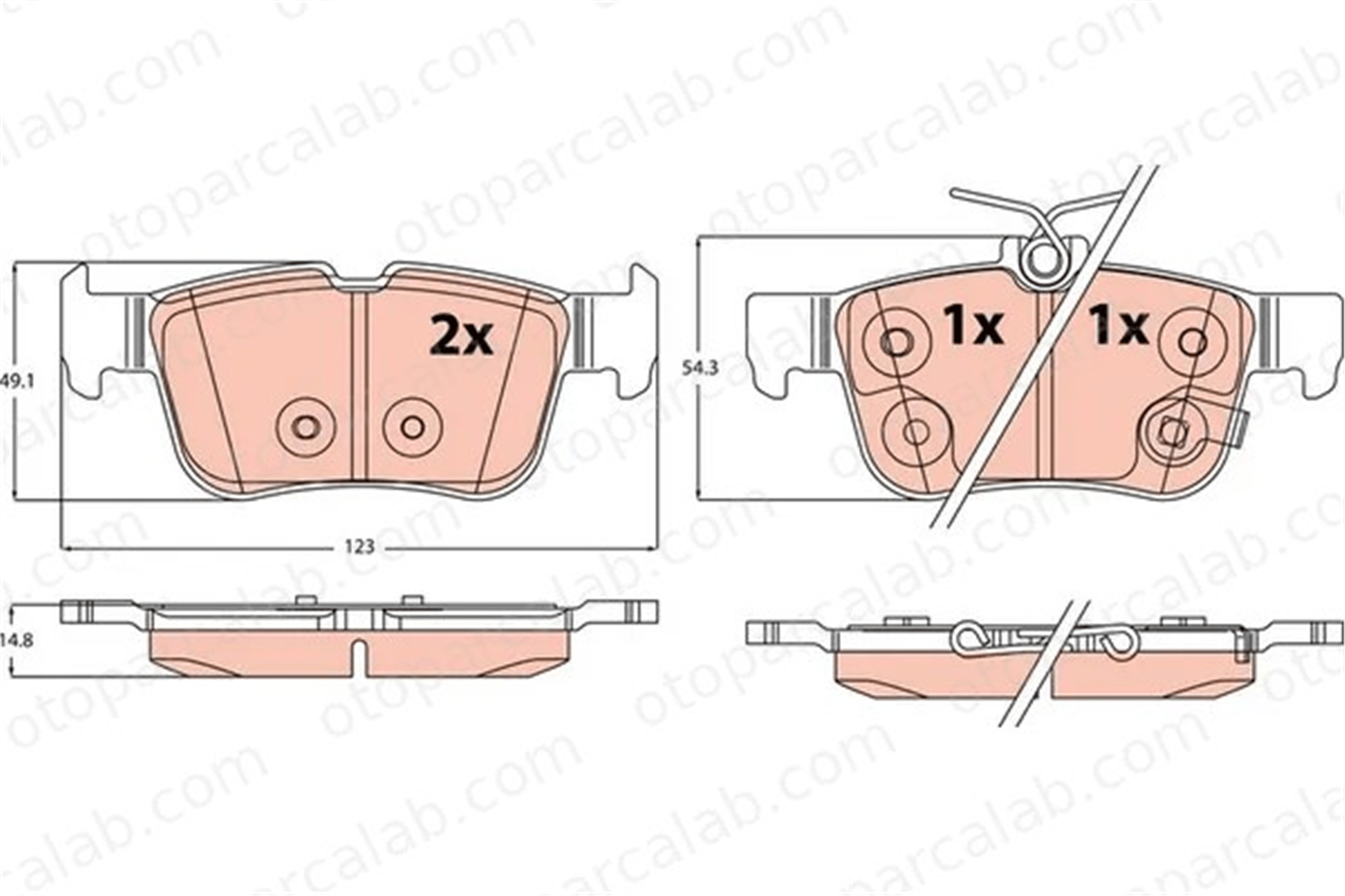 RENAULT ORJINAL 440604970R Fren Disk Balata Arka RENAULT DUSTER 440604970R 4406000Q4H
