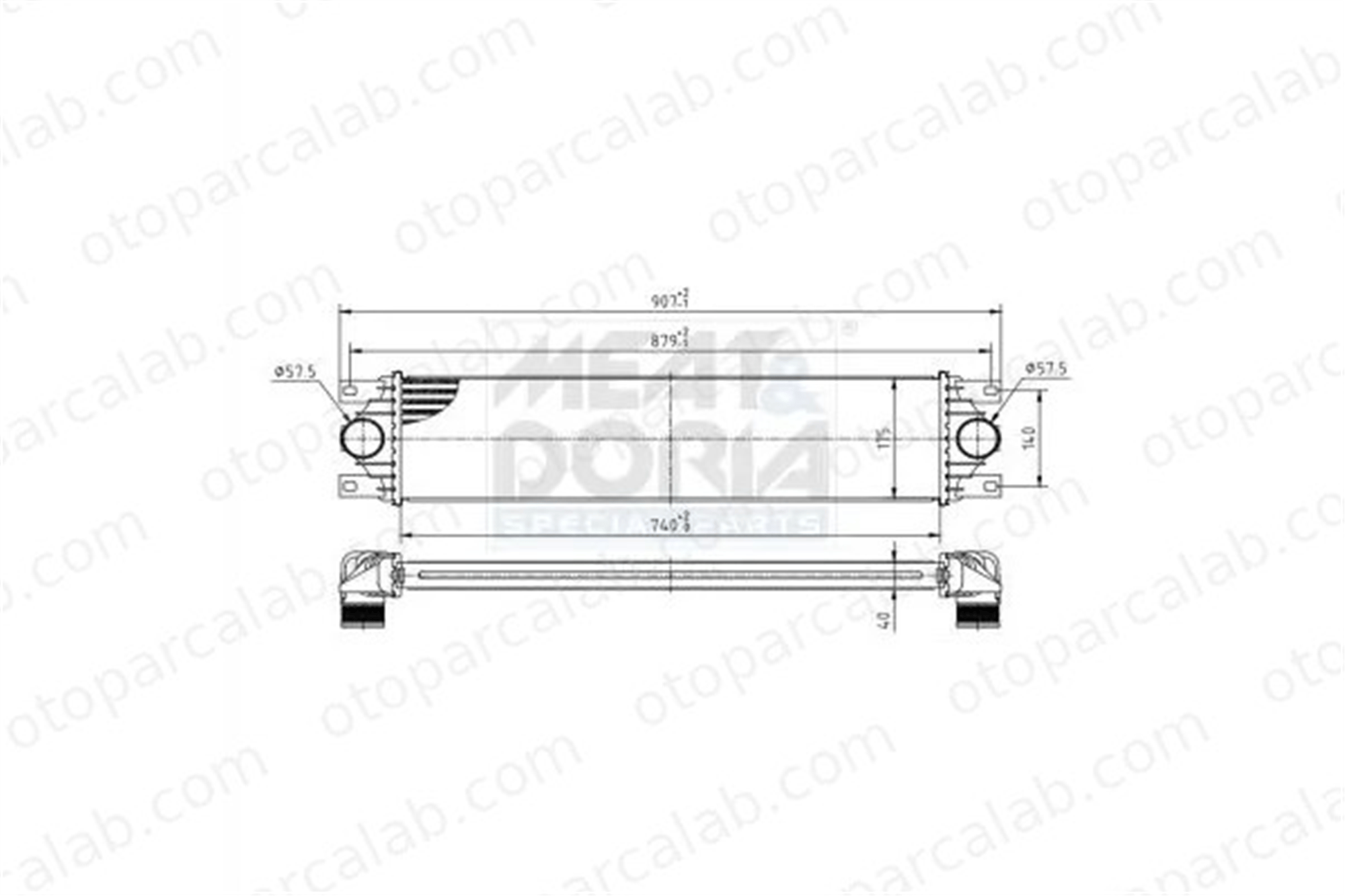 RENAULT ORJINAL 7701057121 Turbo Radyatörü OPEL MOVANO A Panelvan/Van NISSAN INTERSTAR Minibüs/Otobüs 7701057121 2147000QAA