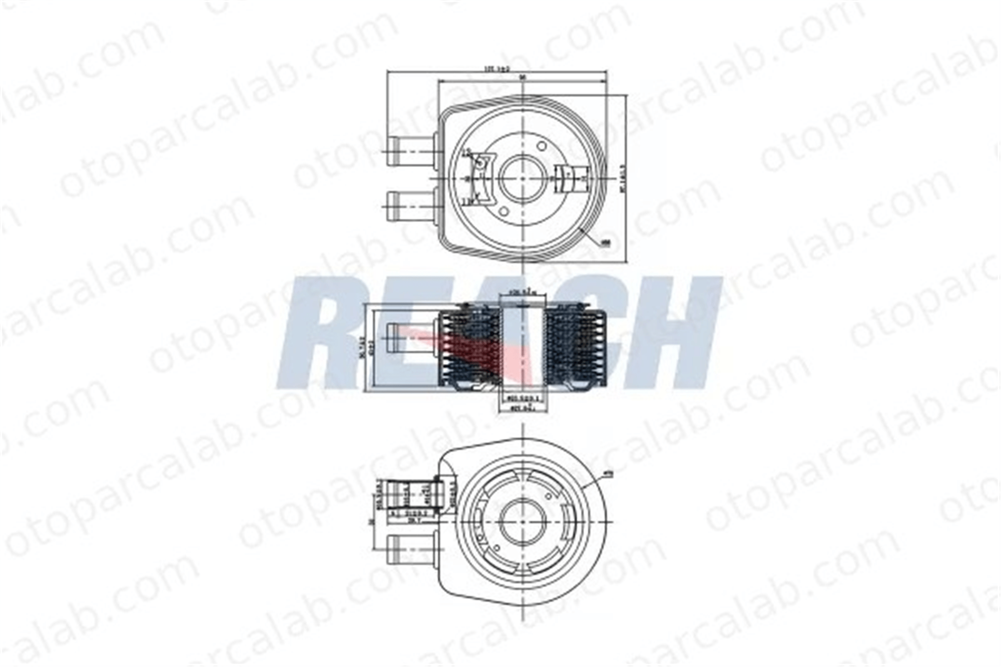 RENAULT ORJINAL 8200806731 Motor Yağ Soğutucu RENAULT LAGUNA II Grandtour MEGANE II 3460478 90697