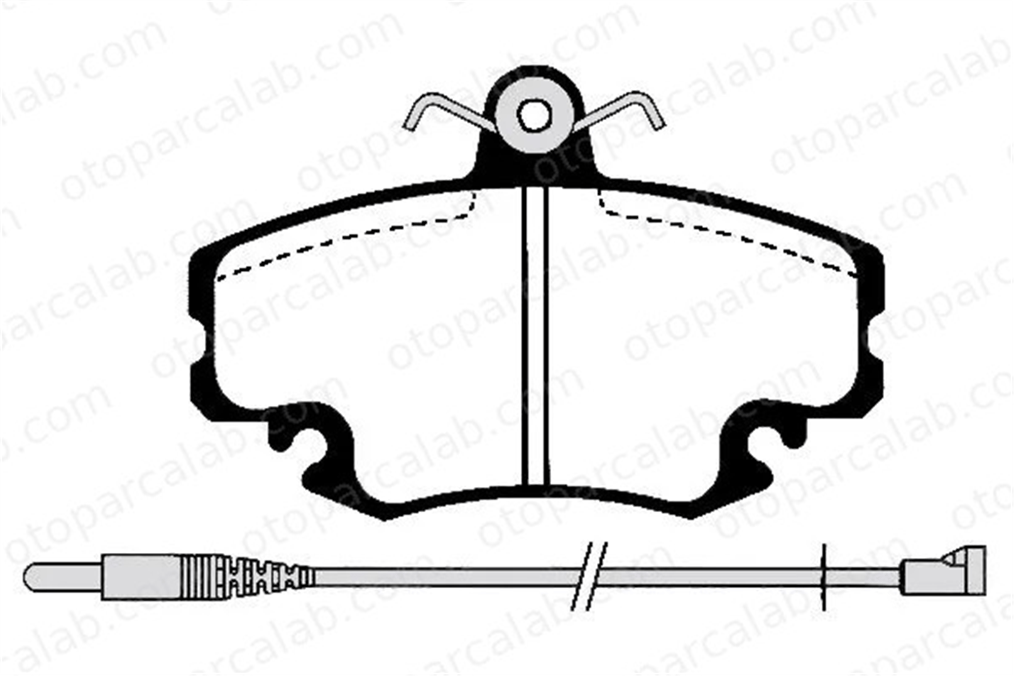 RENAULT ORJINAL 8671095205 Fren Disk Balata Ön RENAULT CLIO II 19 II Chamade 8671095205 6000008018