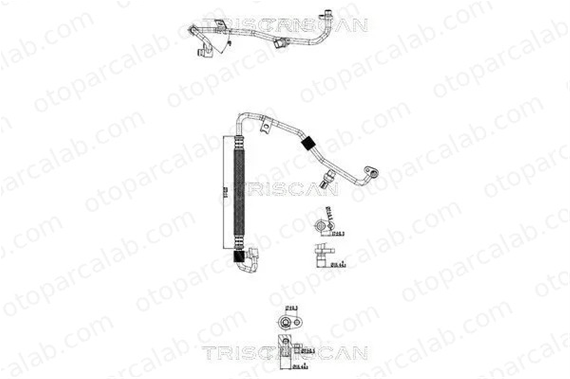 RENAULT ORJINAL 924905921R Klima Hortumu RENAULT TRAFIC III Minibüs/Otobüs TRAFIC III Panelvan/Van 924905921R 9249000Q0G