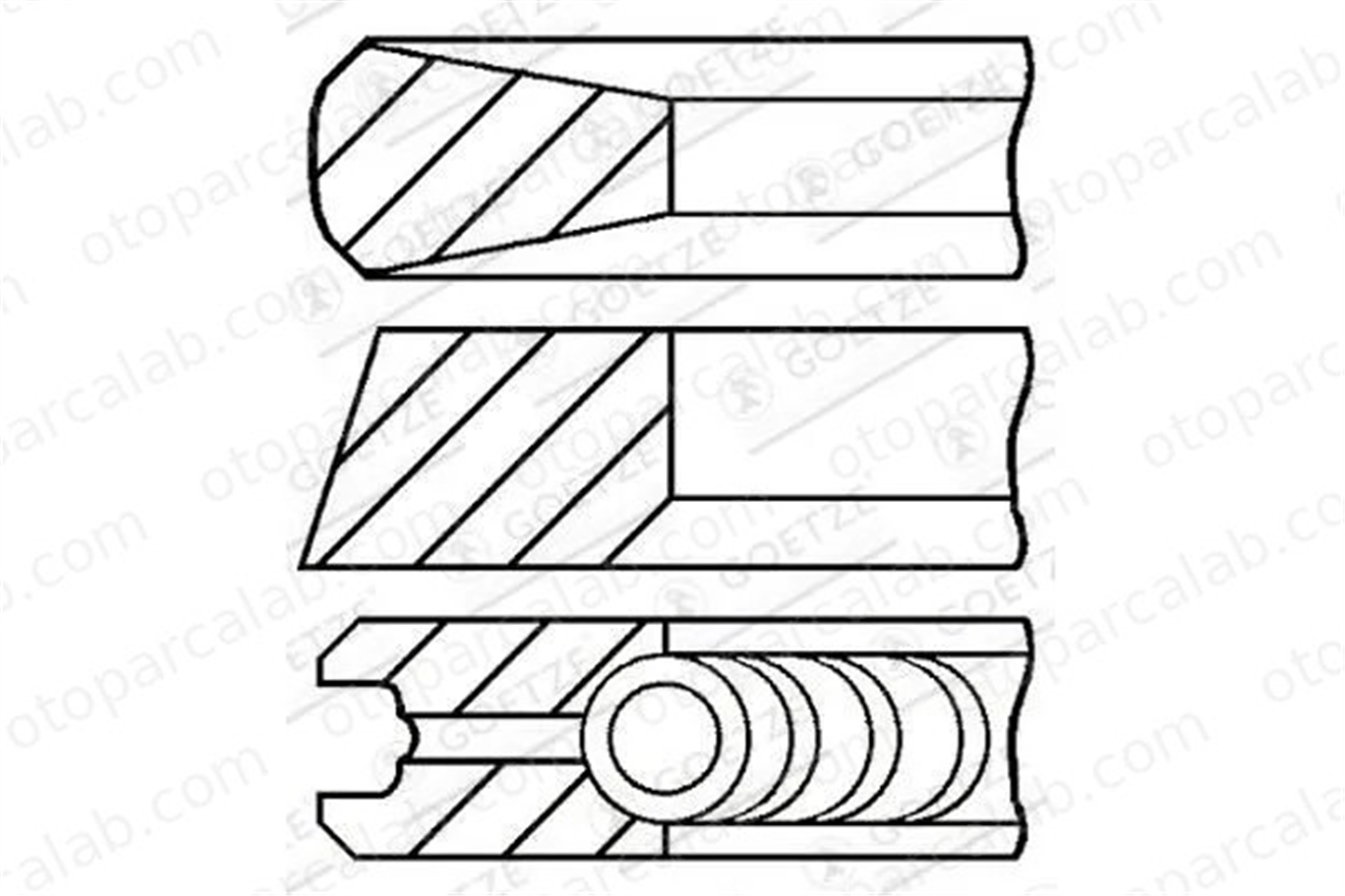 RIK 43000-000 Segman (72.00MM-STD) VOLVO FL6 RENAULT TRUCKS MIDLINER 43000000 4900839