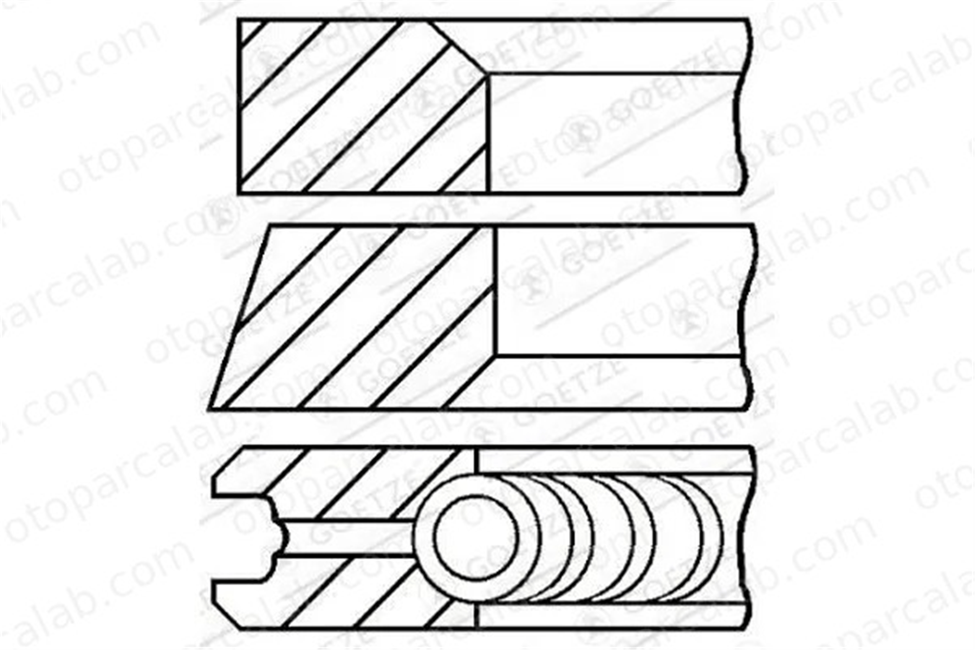 RIK 43320-000 Segman (79.00MM-STD) ALFA ROMEO MITO FIAT 500 43320000 71732631