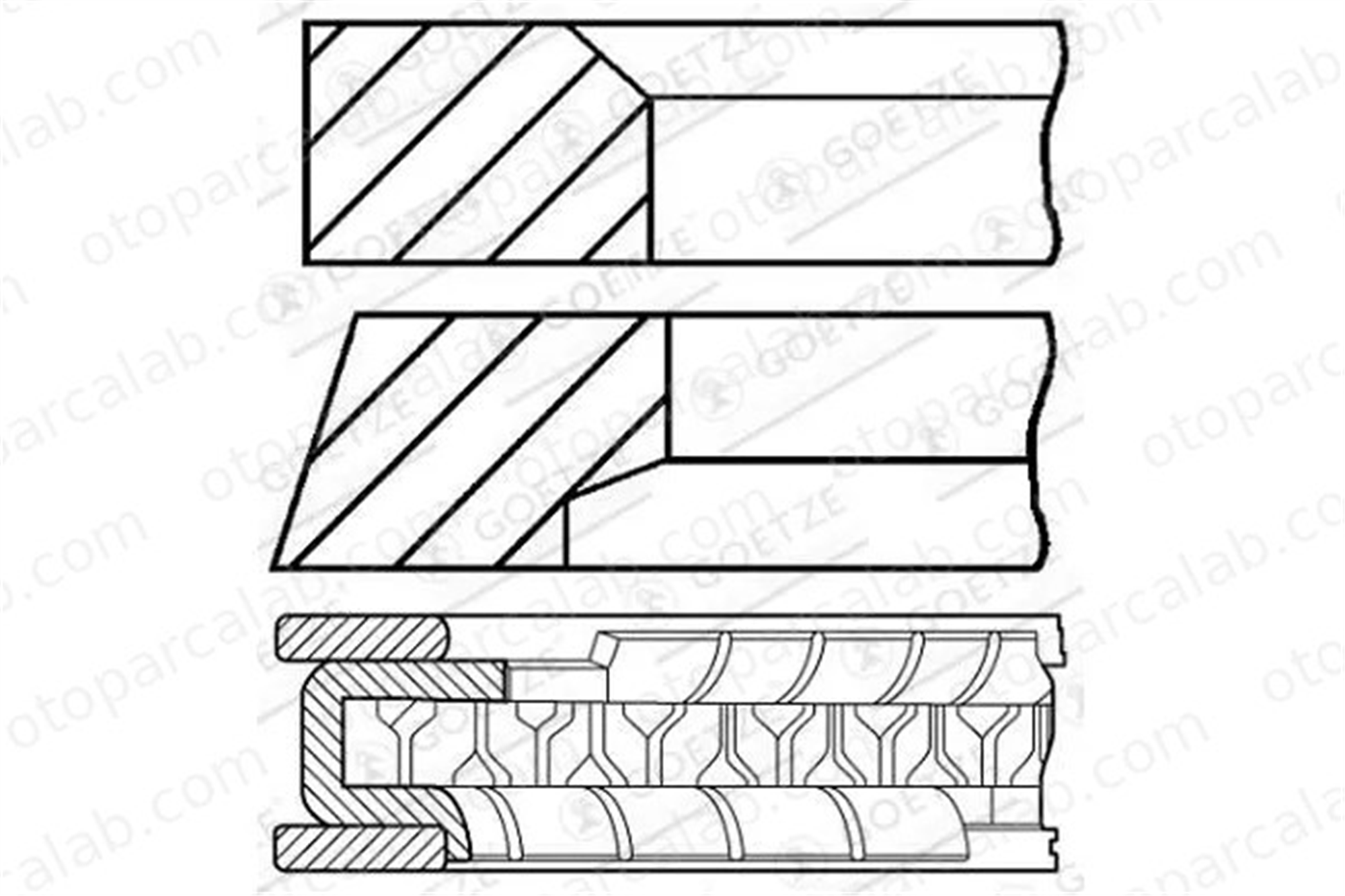 RIK 43370-000 Segman (80.50MM-STD) HONDA CIVIC V Sedan CIVIC VI Coupe 43370000 13011P07004