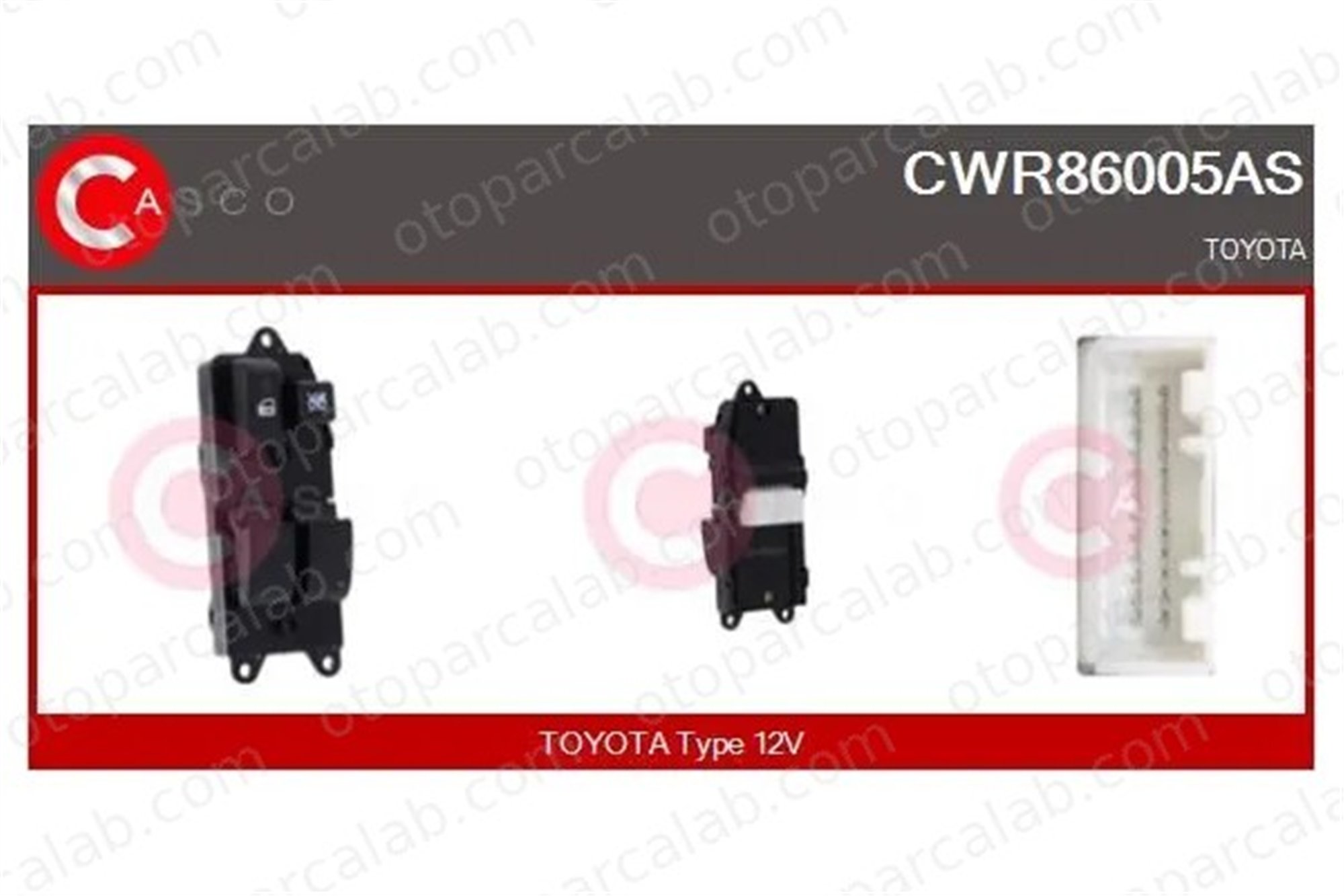 ROCKSWELL A246 Cam Açma Düğmesi Ön Sol TOYOTA COROLLA COROLLA Station wagon 848200F040 8482002111
