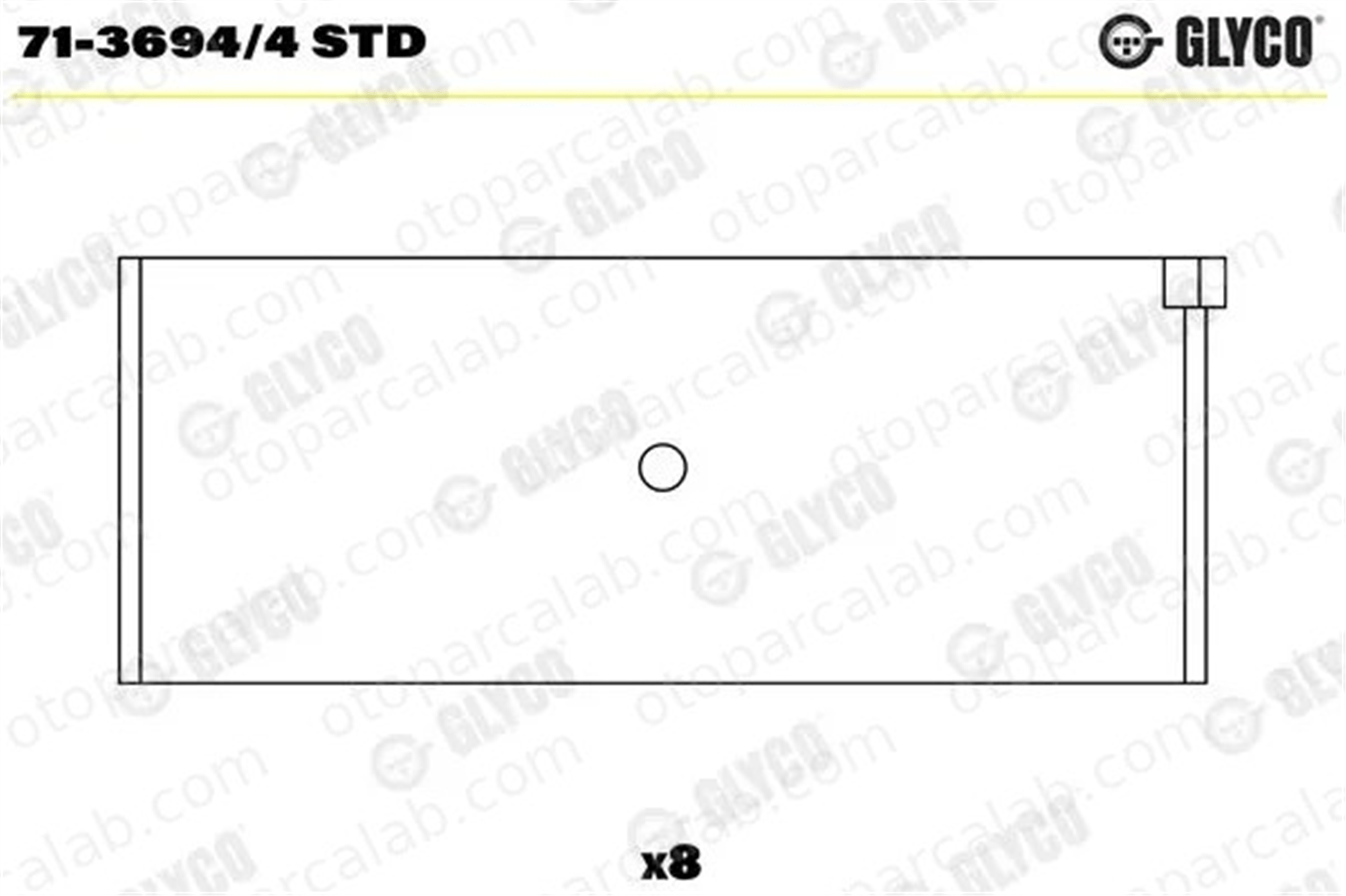 SAHIN KL1722MXSTD Kol Yatak (STD) ŞAHİN KL1722MXSTD VW GOLF II AUDI 80 B3 Sedan 34105701 034 105 701