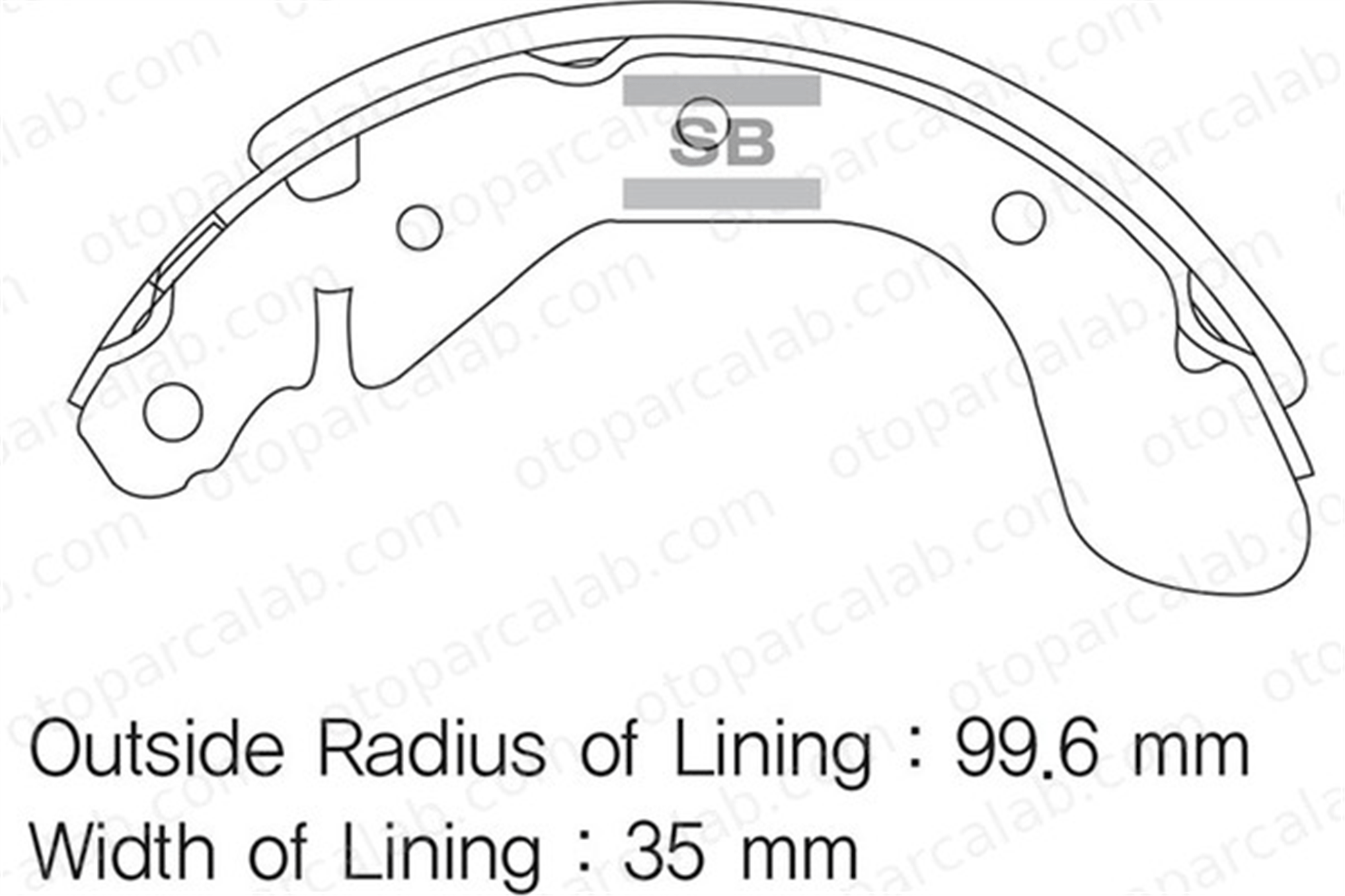 SANGSIN SA129 Fren Pabuçlu Balata Arka CHEVROLET AVEO / KALOS Hatchback AVEO / KALOS Sedan 95145057 95017074